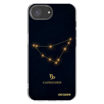 Picasee silikonska prozirna maskica za Apple iPhone 16e - CAPRICORN