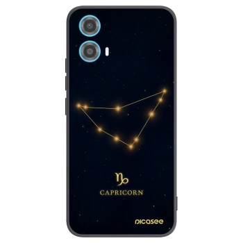 Picasee crna silikonska maskica za Motorola Moto G34 5G - CAPRICORN