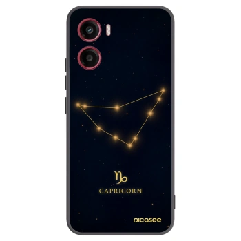 Picasee crna silikonska maskica za Motorola Moto G05 - CAPRICORN