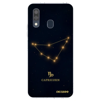 Picasee silikonska prozirna maskica za Samsung Galaxy A40 A405F - CAPRICORN