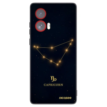 Picasee crna silikonska maskica za Motorola Edge 50 Fusion - CAPRICORN