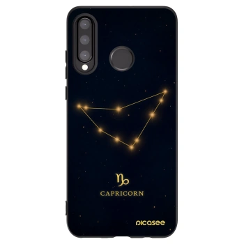 Picasee crna silikonska maskica za Huawei P30 Lite - CAPRICORN