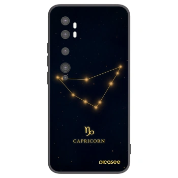 Picasee crna silikonska maskica za Xiaomi Mi Note 10 (Pro) - CAPRICORN