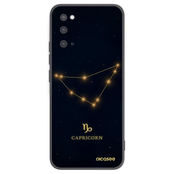 Picasee crna silikonska maskica za Samsung Galaxy S20 G980F - CAPRICORN