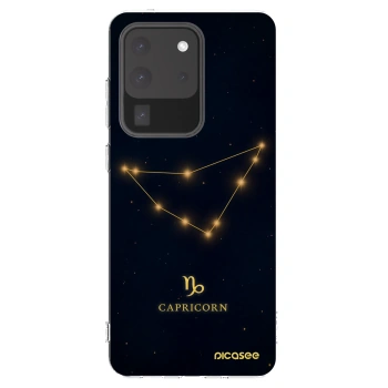 Picasee silikonska prozirna maskica za Samsung Galaxy S20 Ultra 5G G988F - CAPRICORN