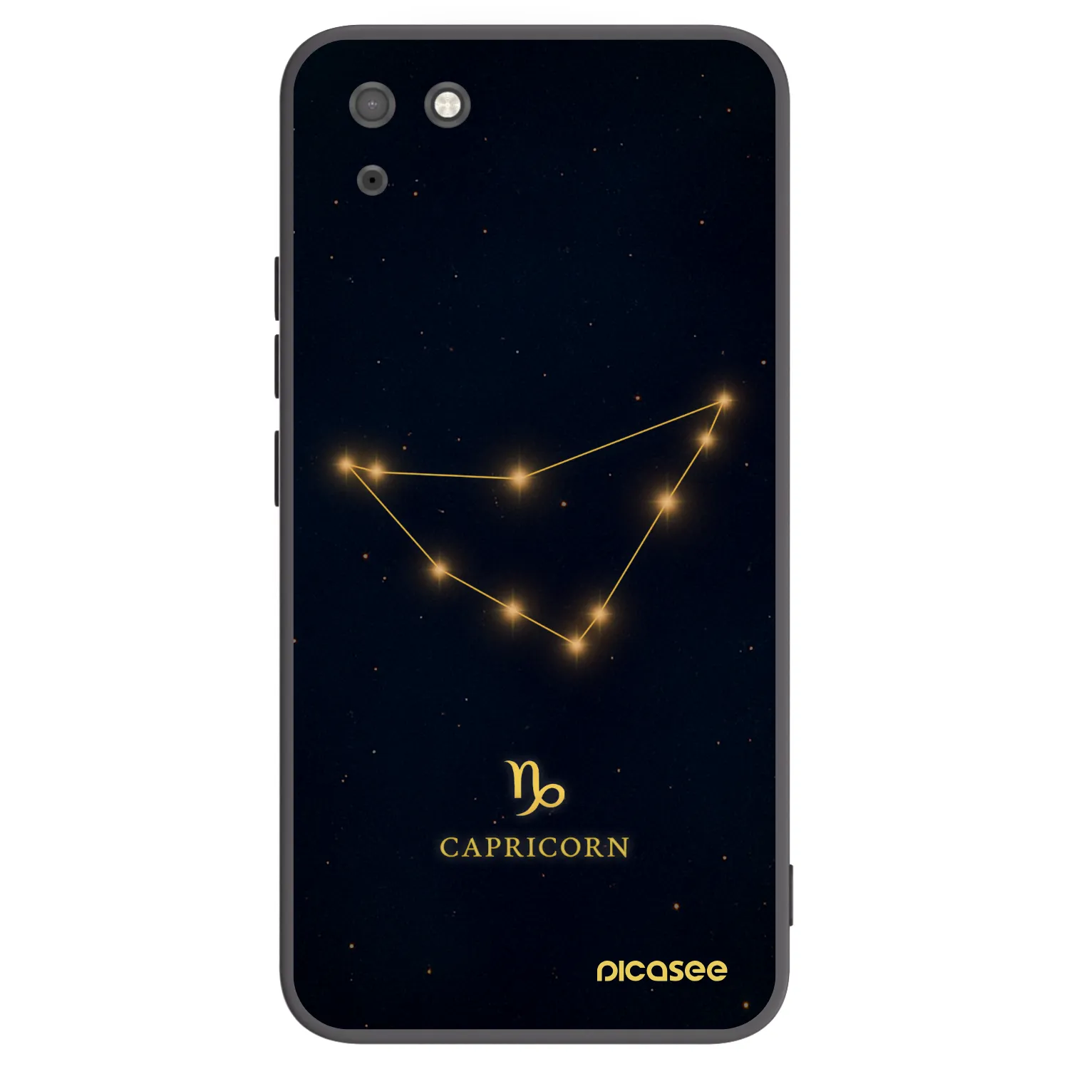 Picasee crna silikonska maskica za Huawei Y5P - CAPRICORN