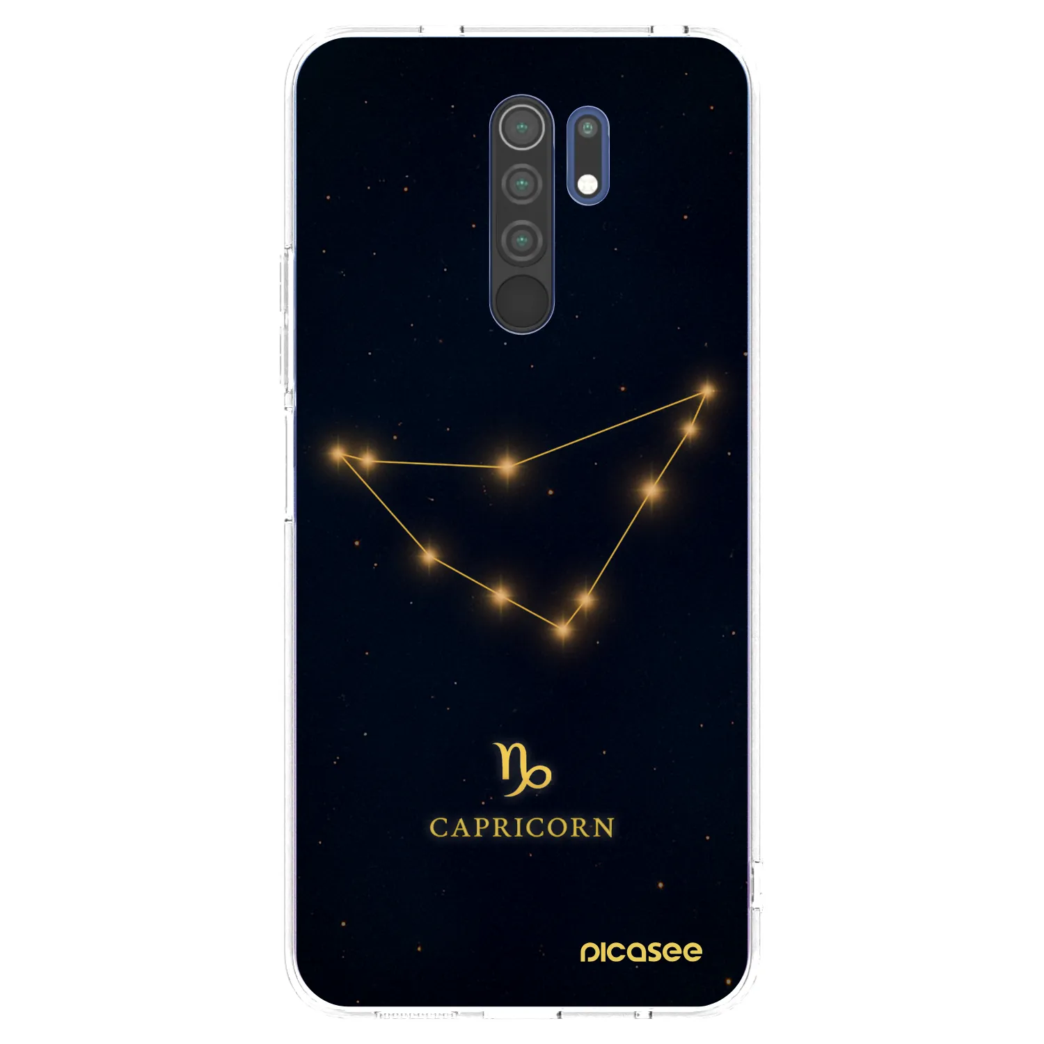 Picasee silikonska prozirna maskica za Xiaomi Redmi 9 - CAPRICORN