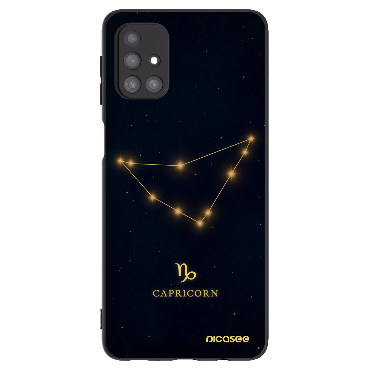 Picasee crna silikonska maskica za Samsung Galaxy M31s - CAPRICORN