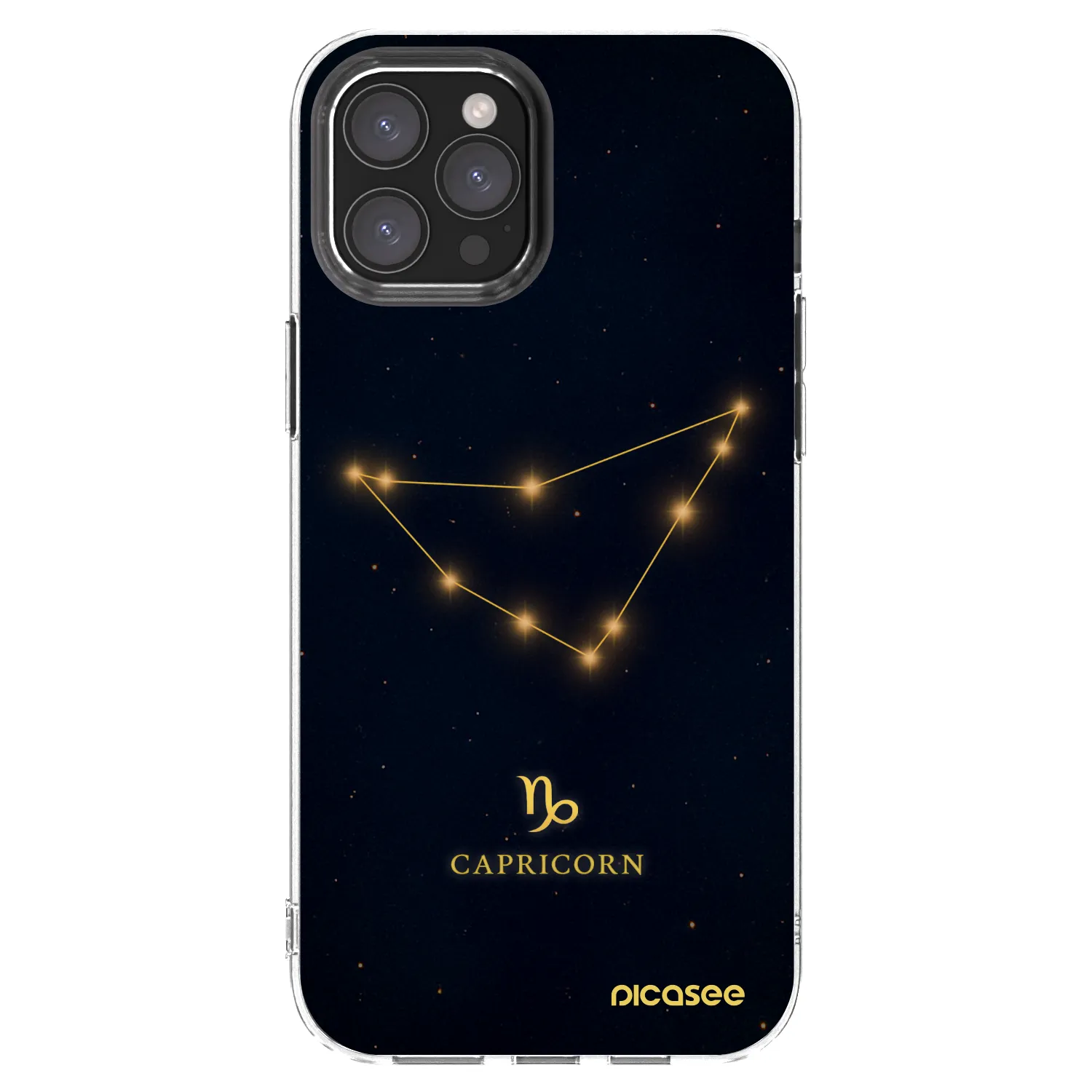 Picasee silikonska prozirna maskica za Apple iPhone 12 Pro Max - CAPRICORN