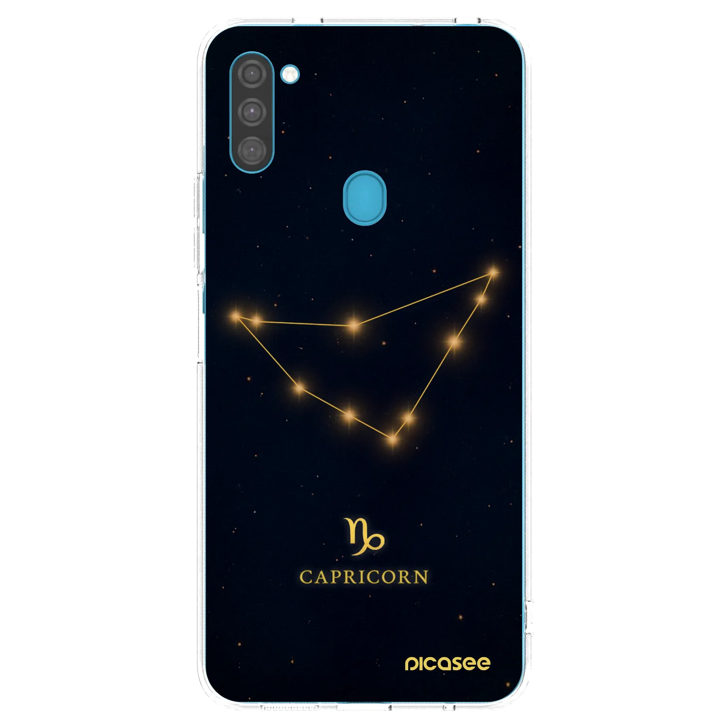 Picasee silikonska prozirna maskica za Samsung Galaxy M11 - CAPRICORN