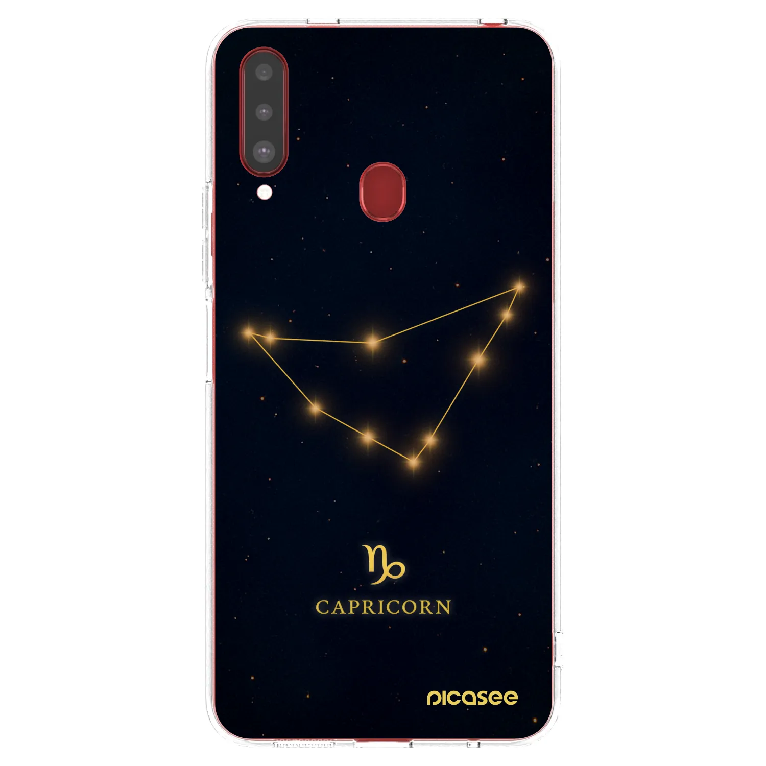 Picasee silikonska prozirna maskica za Samsung Galaxy A20s - CAPRICORN