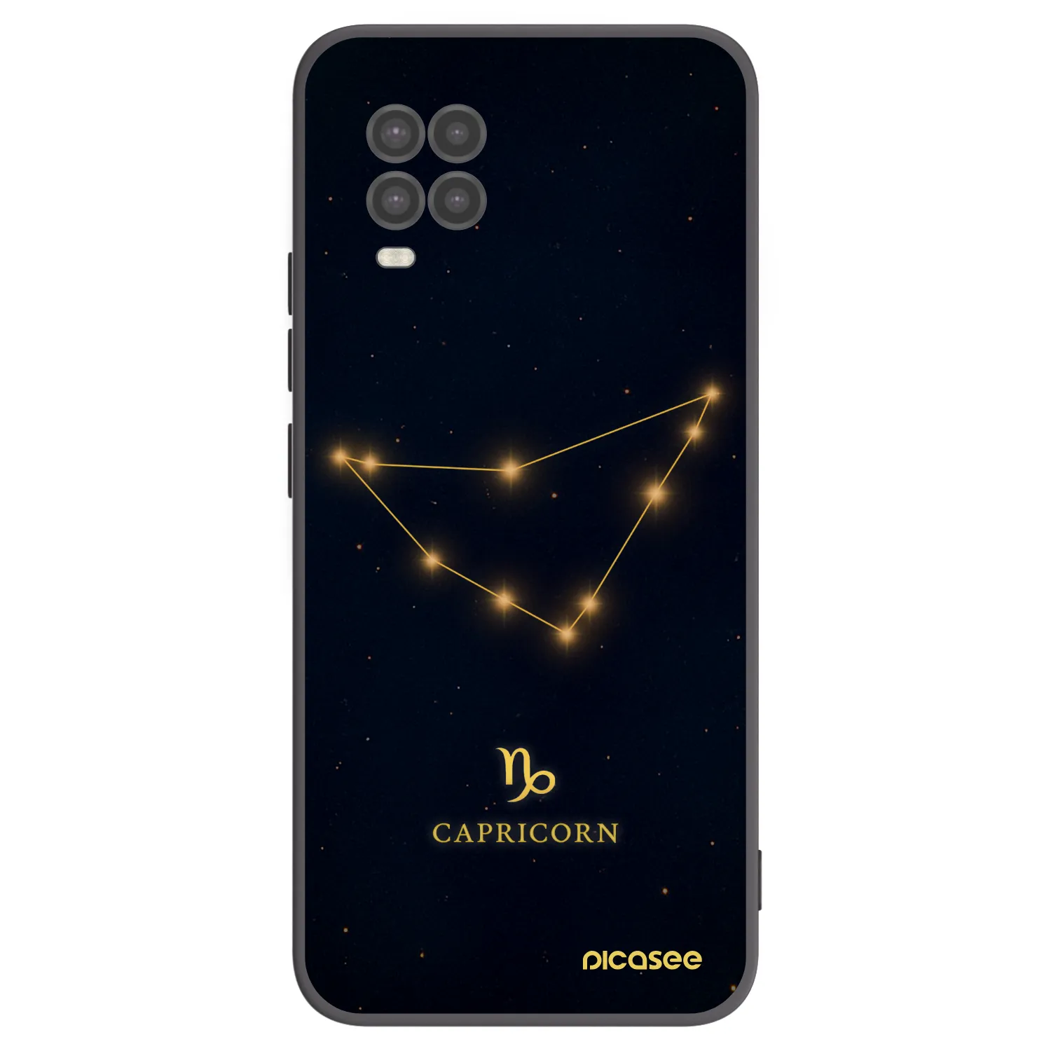 Picasee crna silikonska maskica za Xiaomi Mi 10 Lite - CAPRICORN