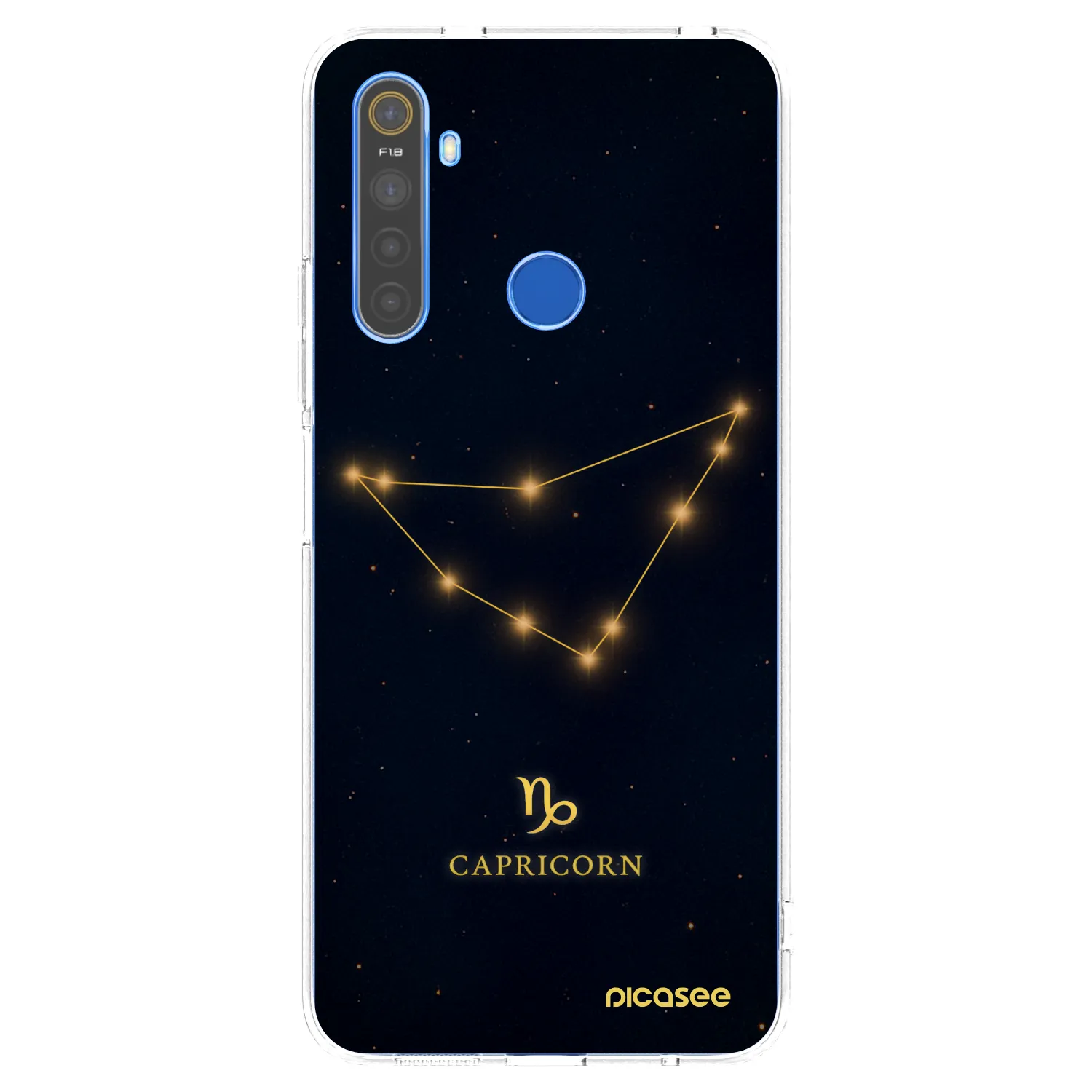 Picasee silikonska prozirna maskica za Realme 5 - CAPRICORN