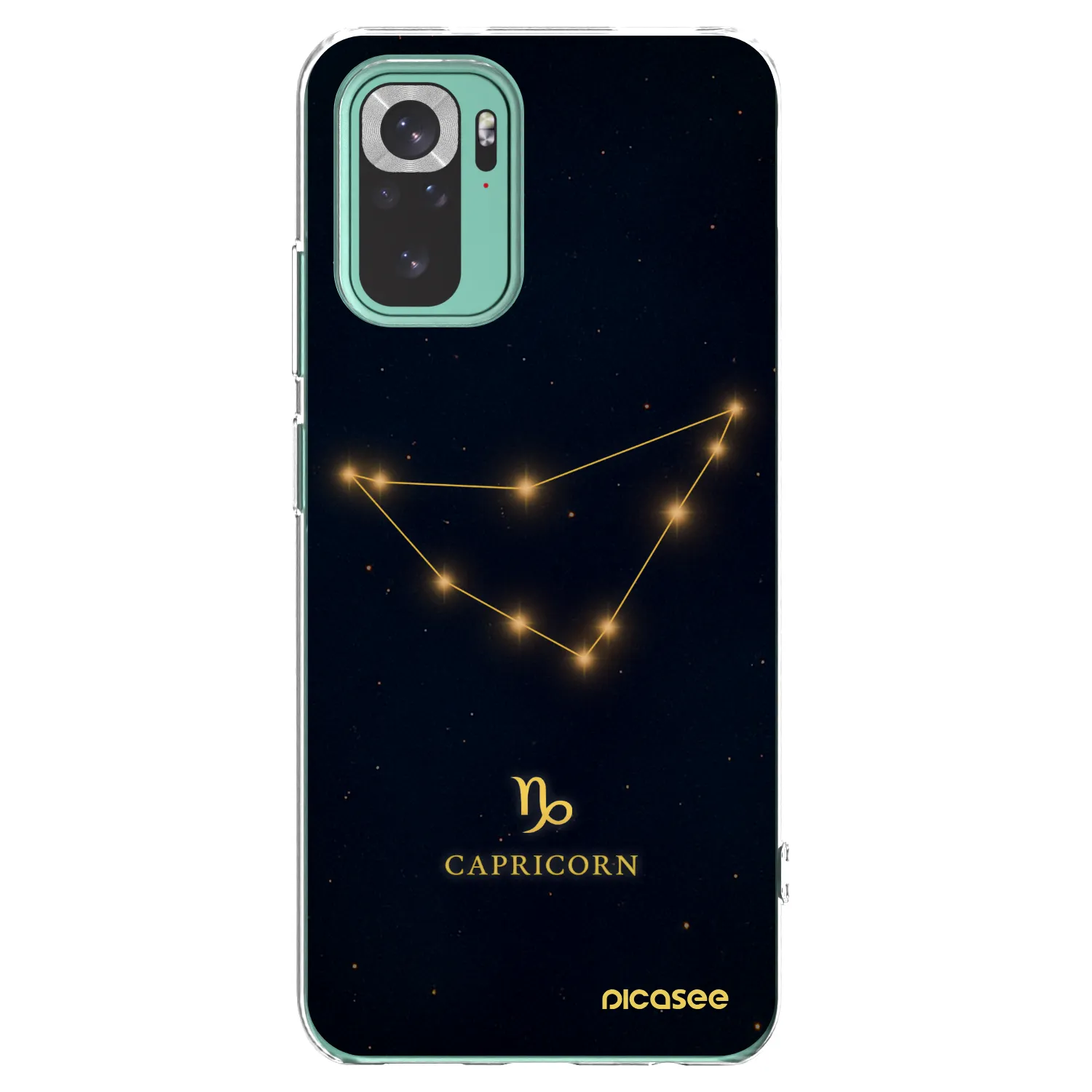 Picasee silikonska prozirna maskica za Xiaomi Redmi Note 10 Pro - CAPRICORN