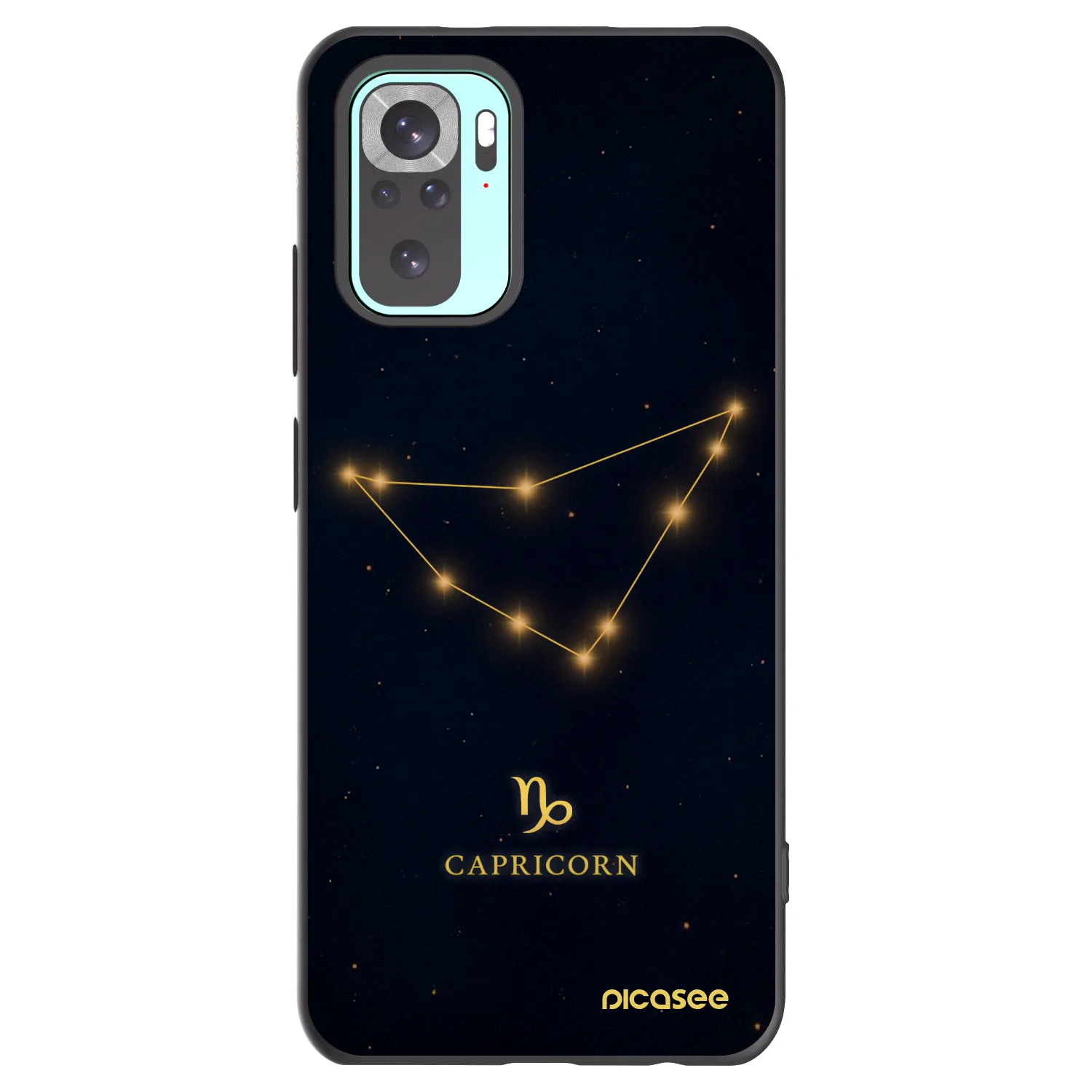 Picasee crna silikonska maskica za Xiaomi Redmi Note 10 Pro - CAPRICORN