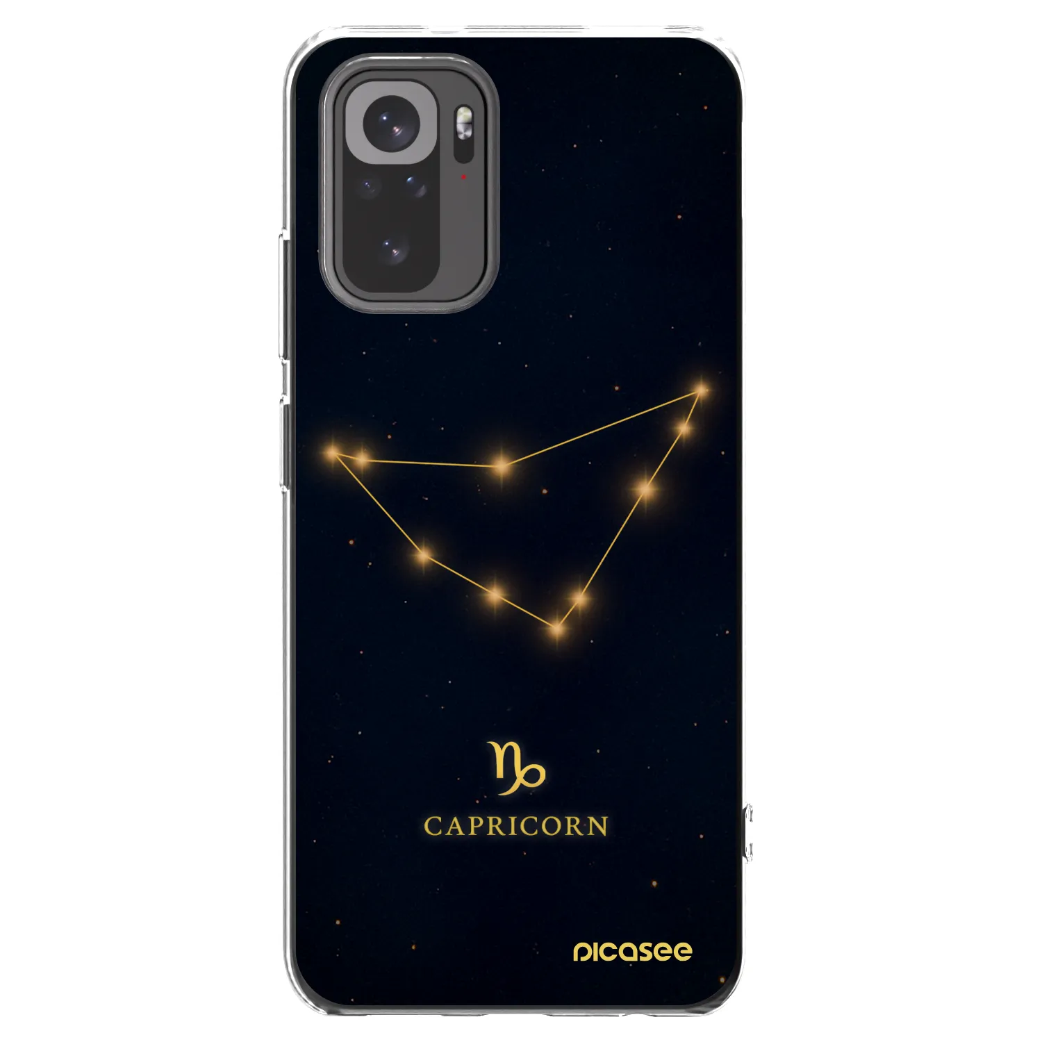Picasee silikonska prozirna maskica za Xiaomi Redmi Note 10S - CAPRICORN
