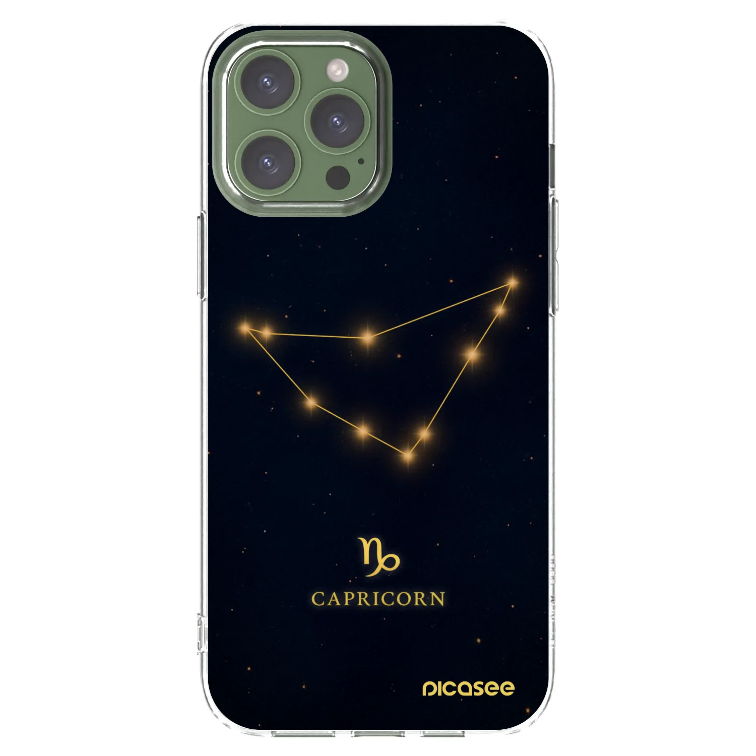 Picasee silikonska prozirna maskica za Apple iPhone 13 Pro Max - CAPRICORN