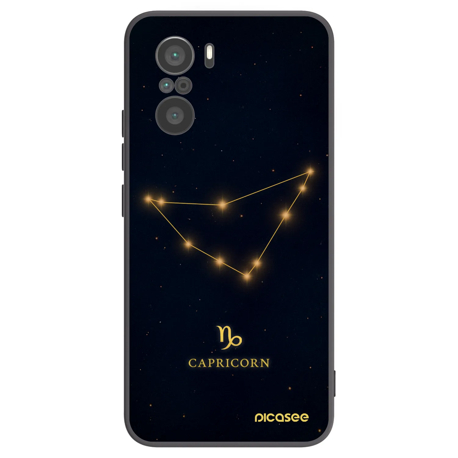 Picasee crna silikonska maskica za Xiaomi Poco F3 - CAPRICORN
