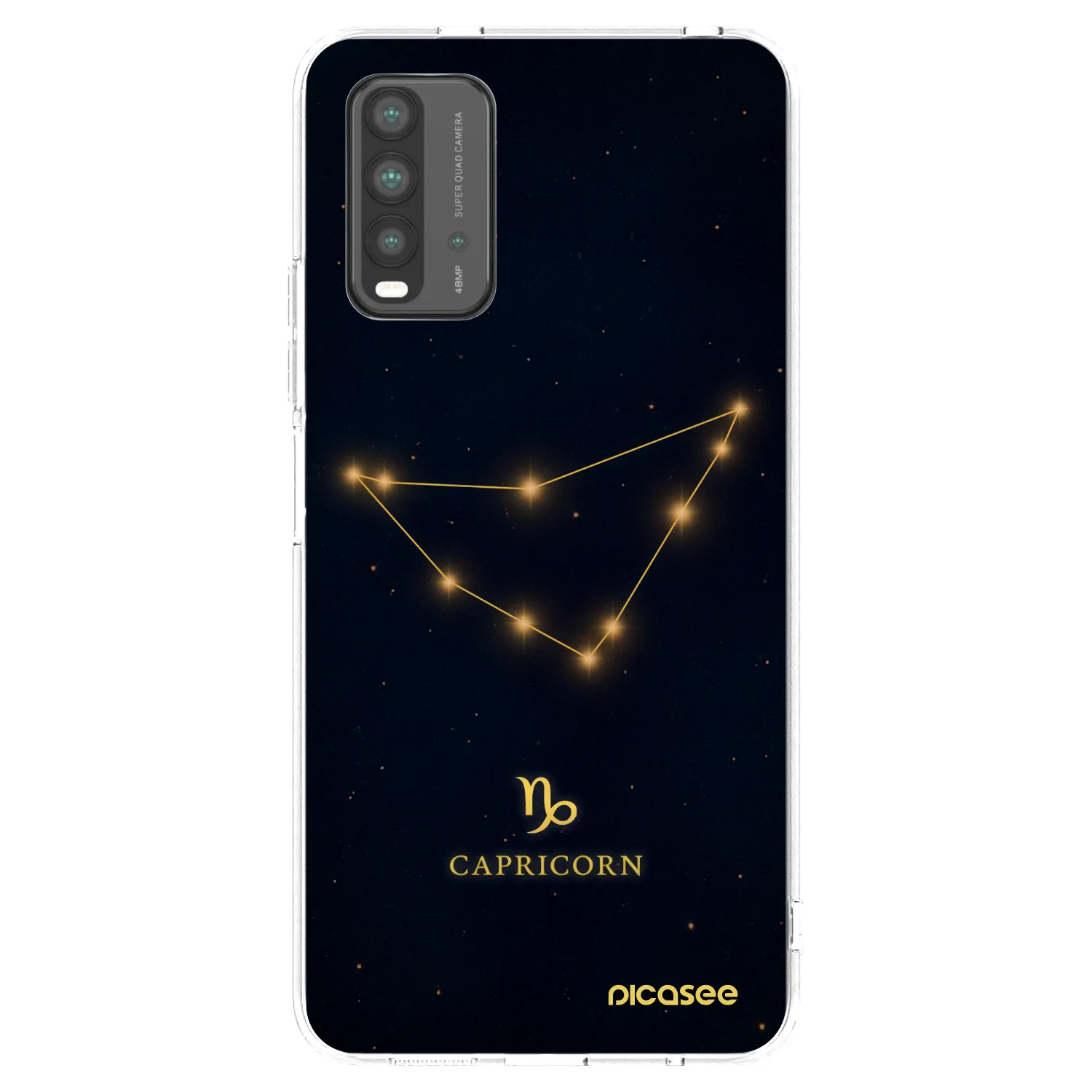 Picasee silikonska prozirna maskica za Xiaomi Redmi 9T - CAPRICORN