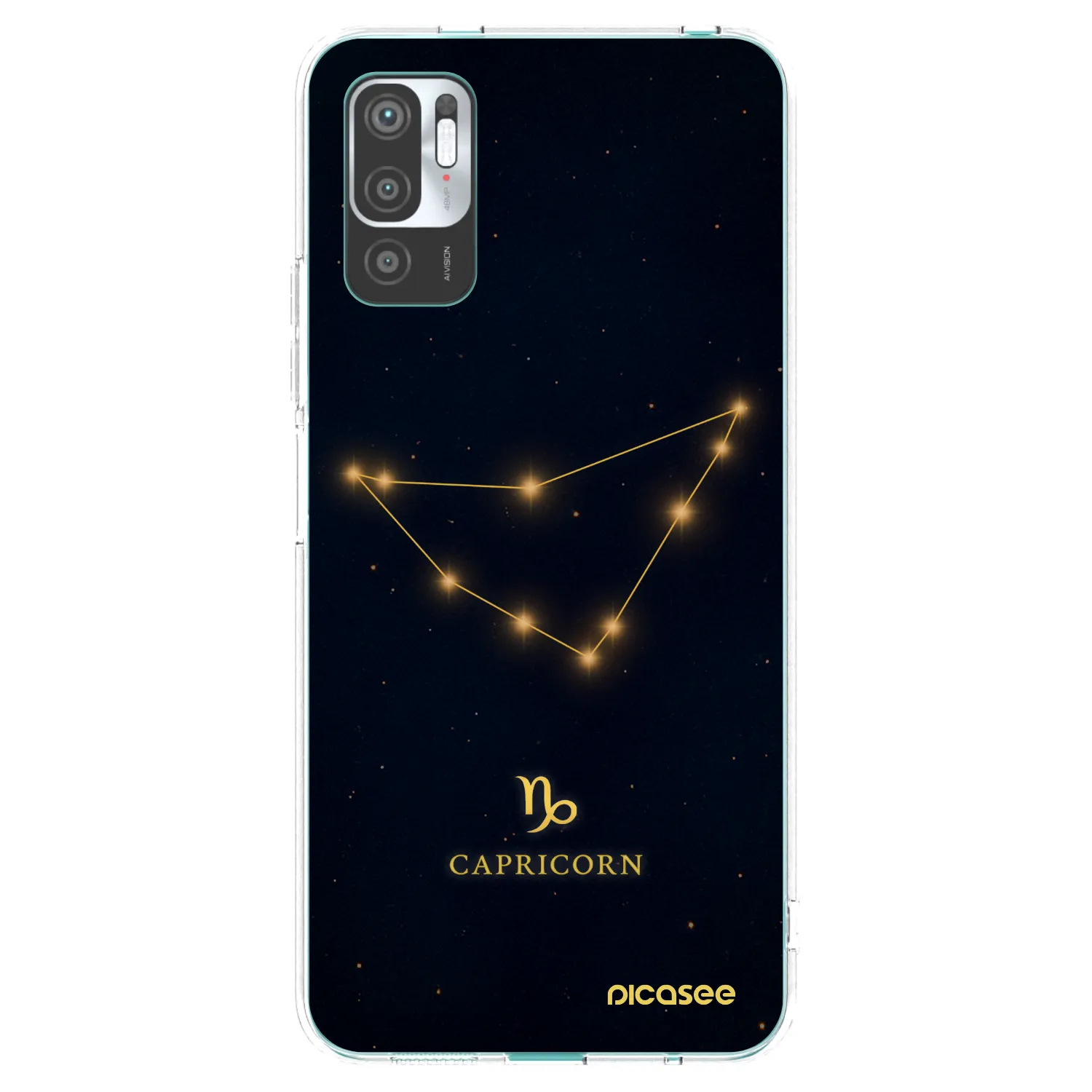 Picasee silikonska prozirna maskica za Xiaomi Redmi Note 10 5G - CAPRICORN