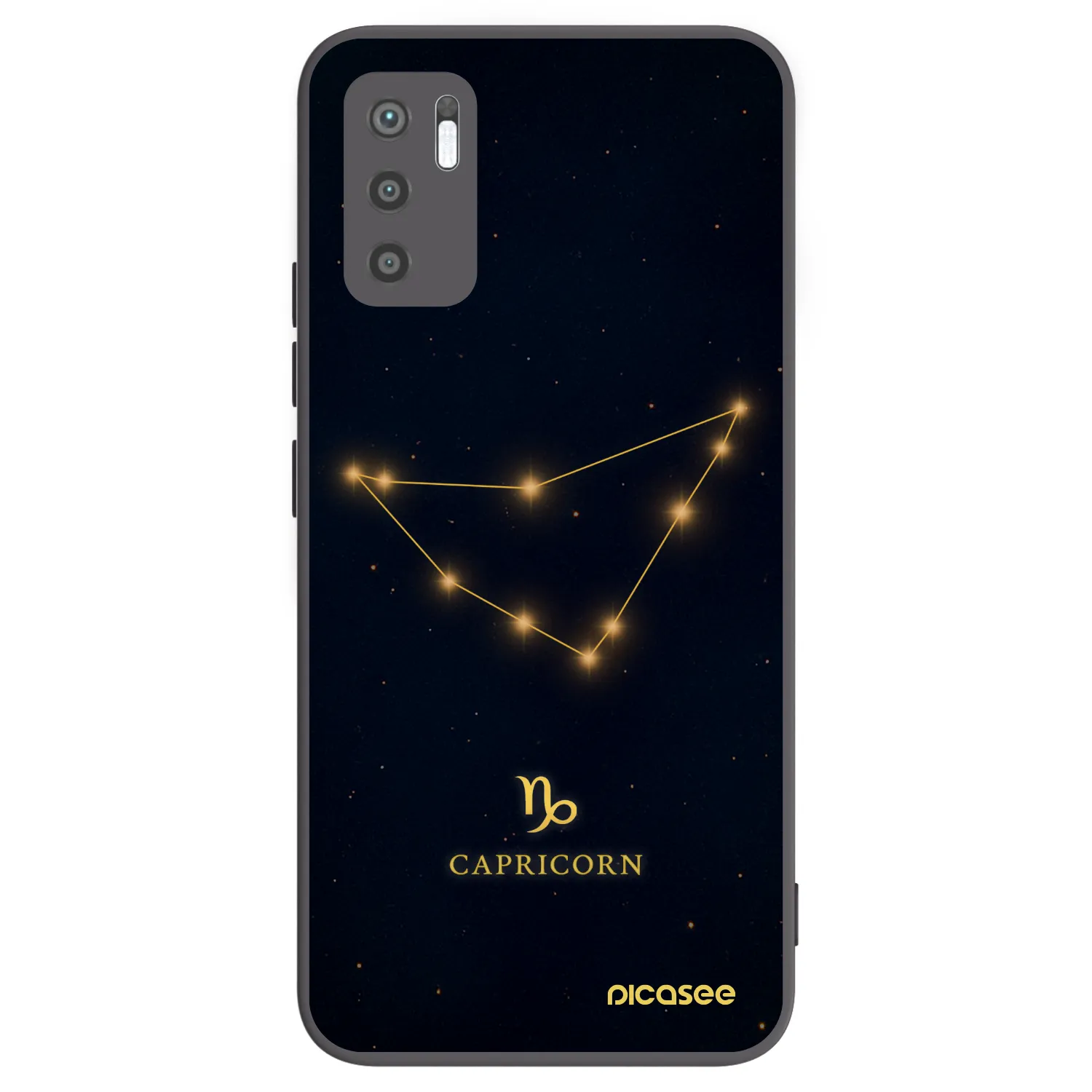 Picasee crna silikonska maskica za Xiaomi Redmi Note 10 5G - CAPRICORN