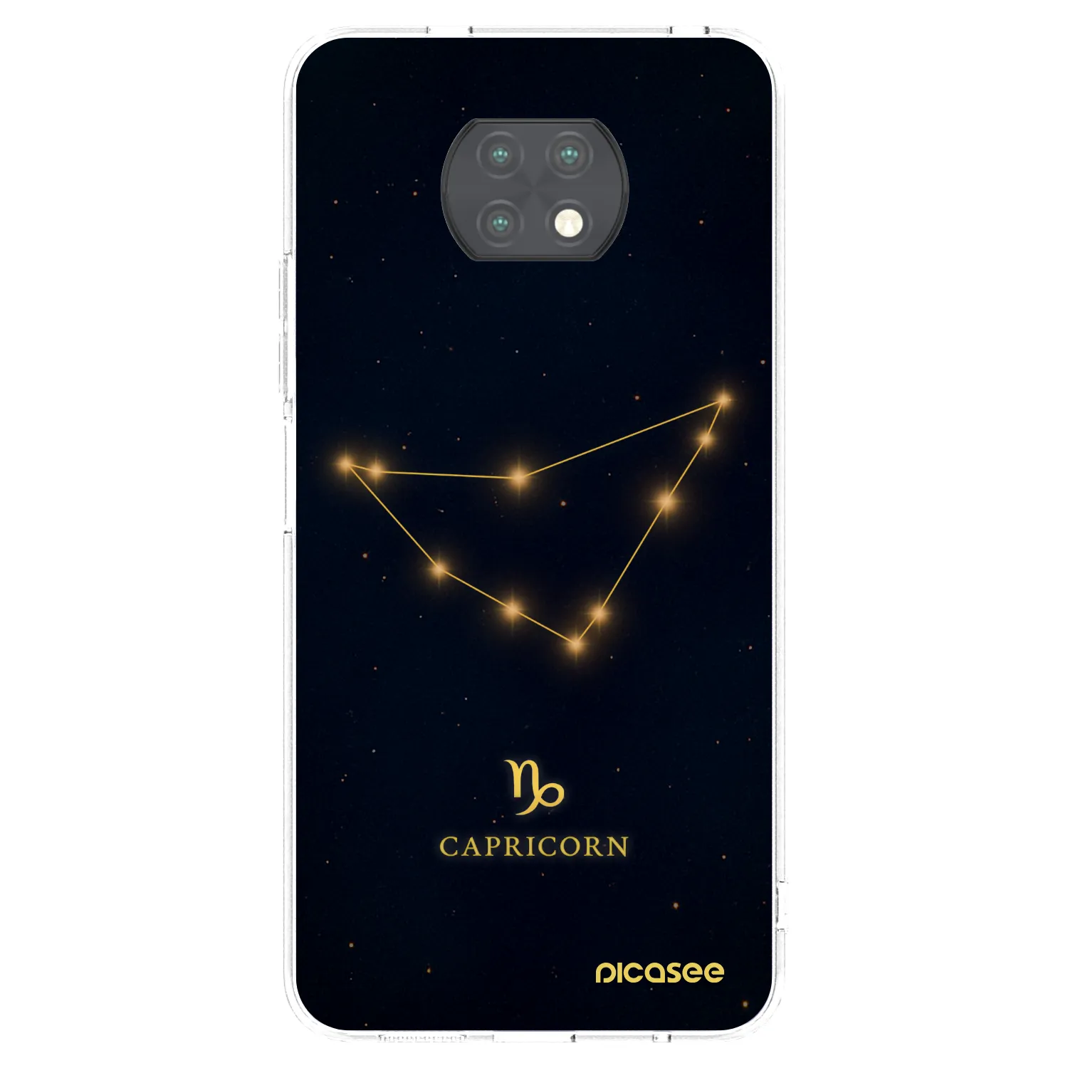 Picasee silikonska prozirna maskica za Xiaomi Redmi Note 9T - CAPRICORN