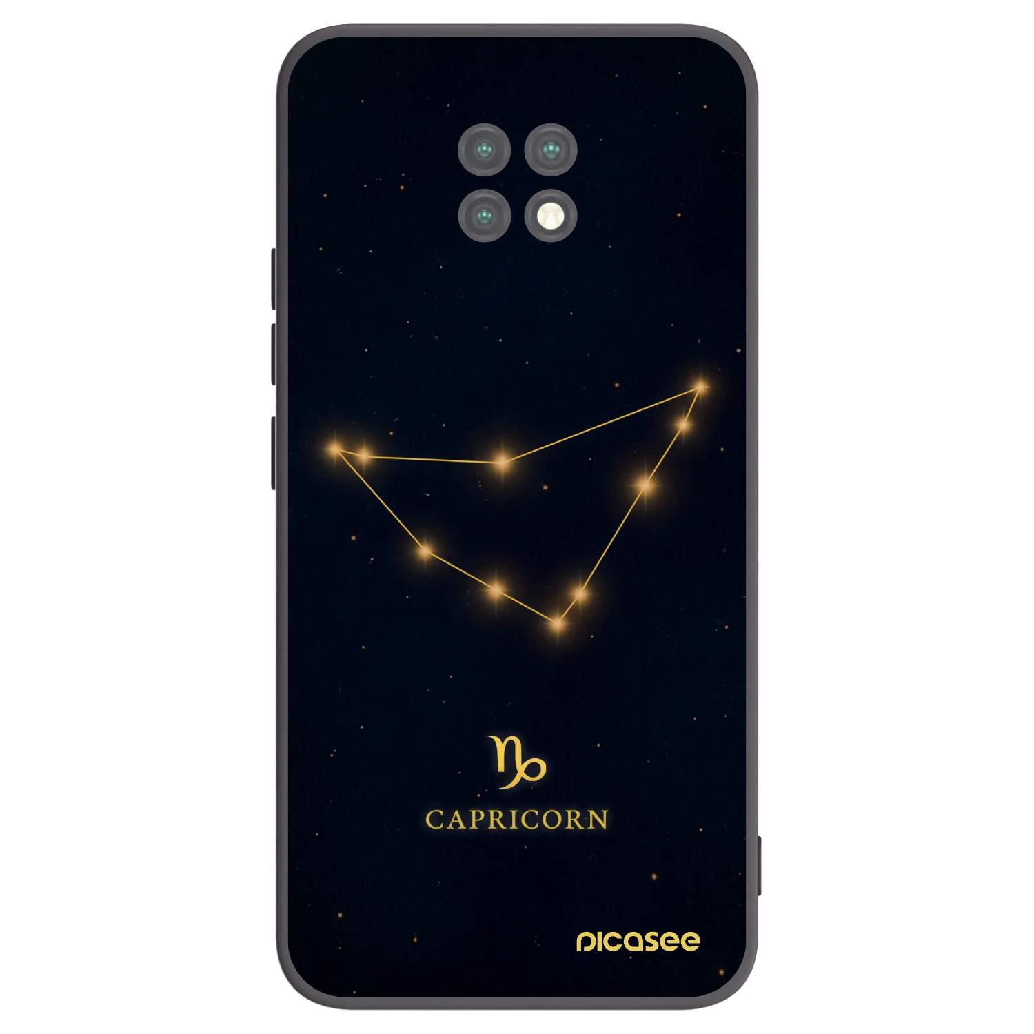 Picasee crna silikonska maskica za Xiaomi Redmi Note 9T - CAPRICORN
