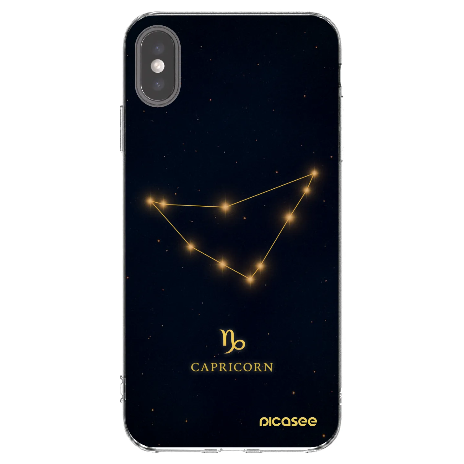 Picasee silikonska prozirna maskica za Apple iPhone XS Max - CAPRICORN