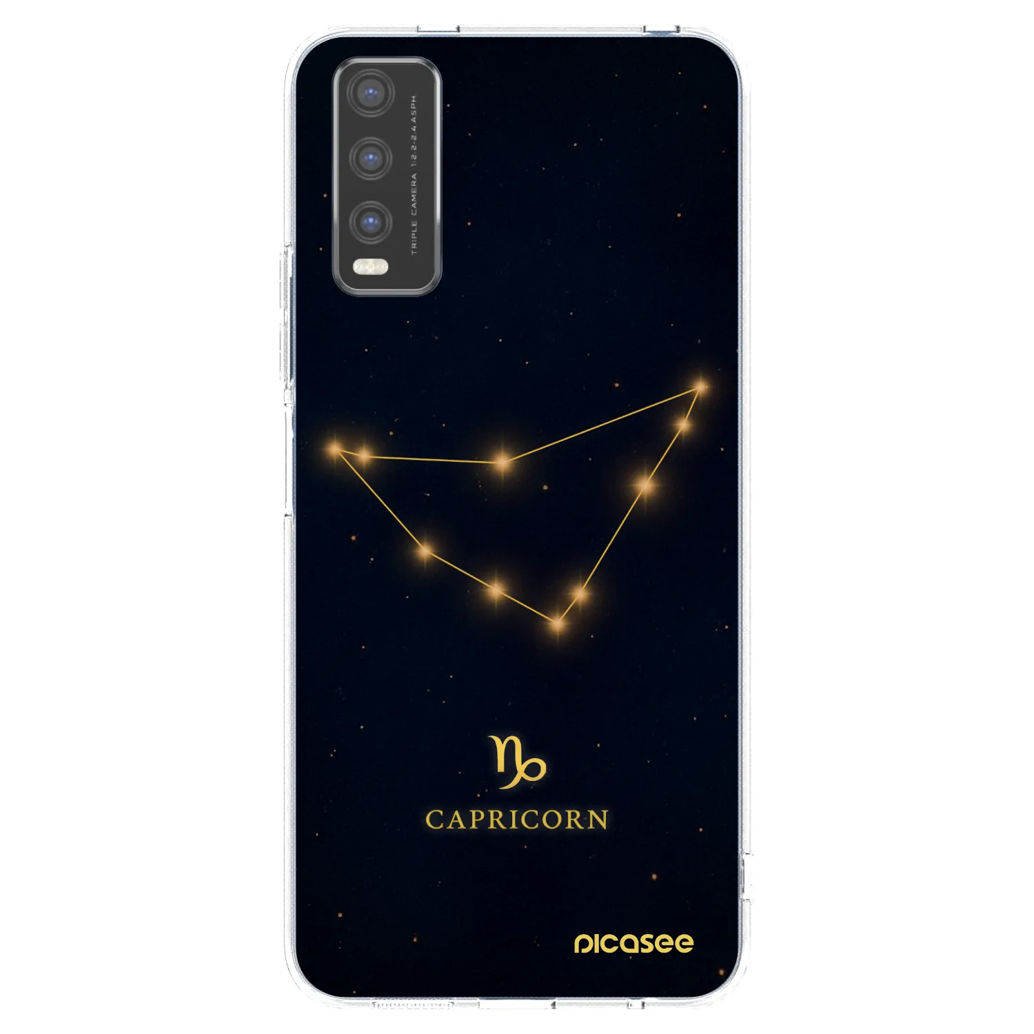 Picasee silikonska prozirna maskica za Vivo Y20s - CAPRICORN