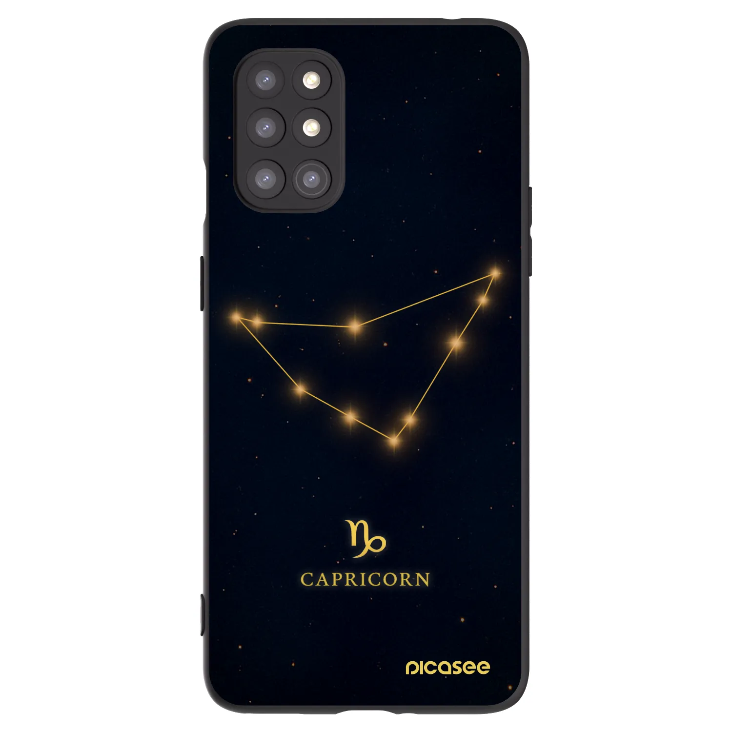 Picasee crna silikonska maskica za OnePlus 8T - CAPRICORN