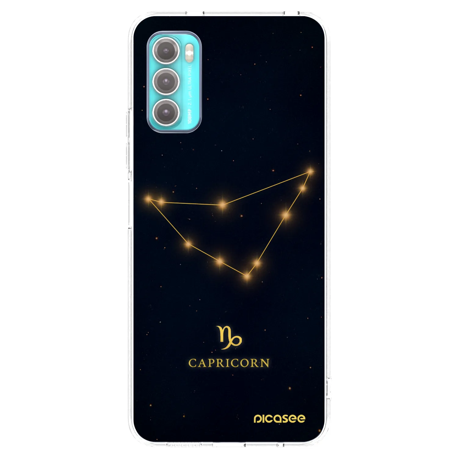 Picasee silikonska prozirna maskica za Motorola Moto G60 - CAPRICORN