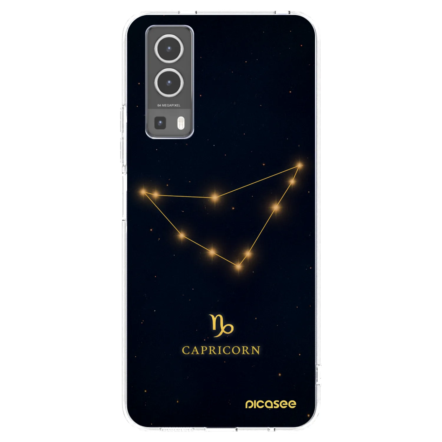Picasee silikonska prozirna maskica za Vivo Y72 5G - CAPRICORN