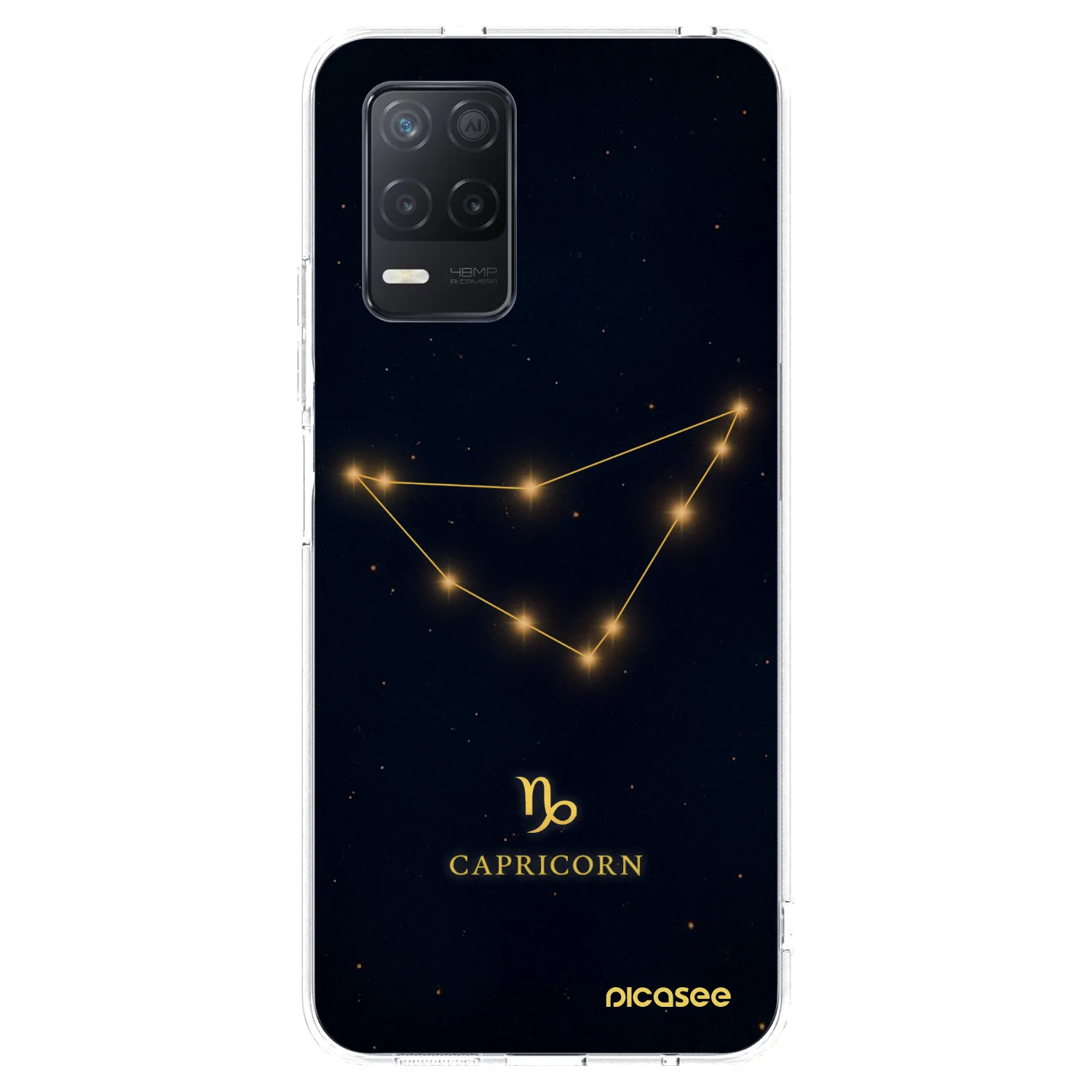 Picasee silikonska prozirna maskica za Realme 8 5G - CAPRICORN