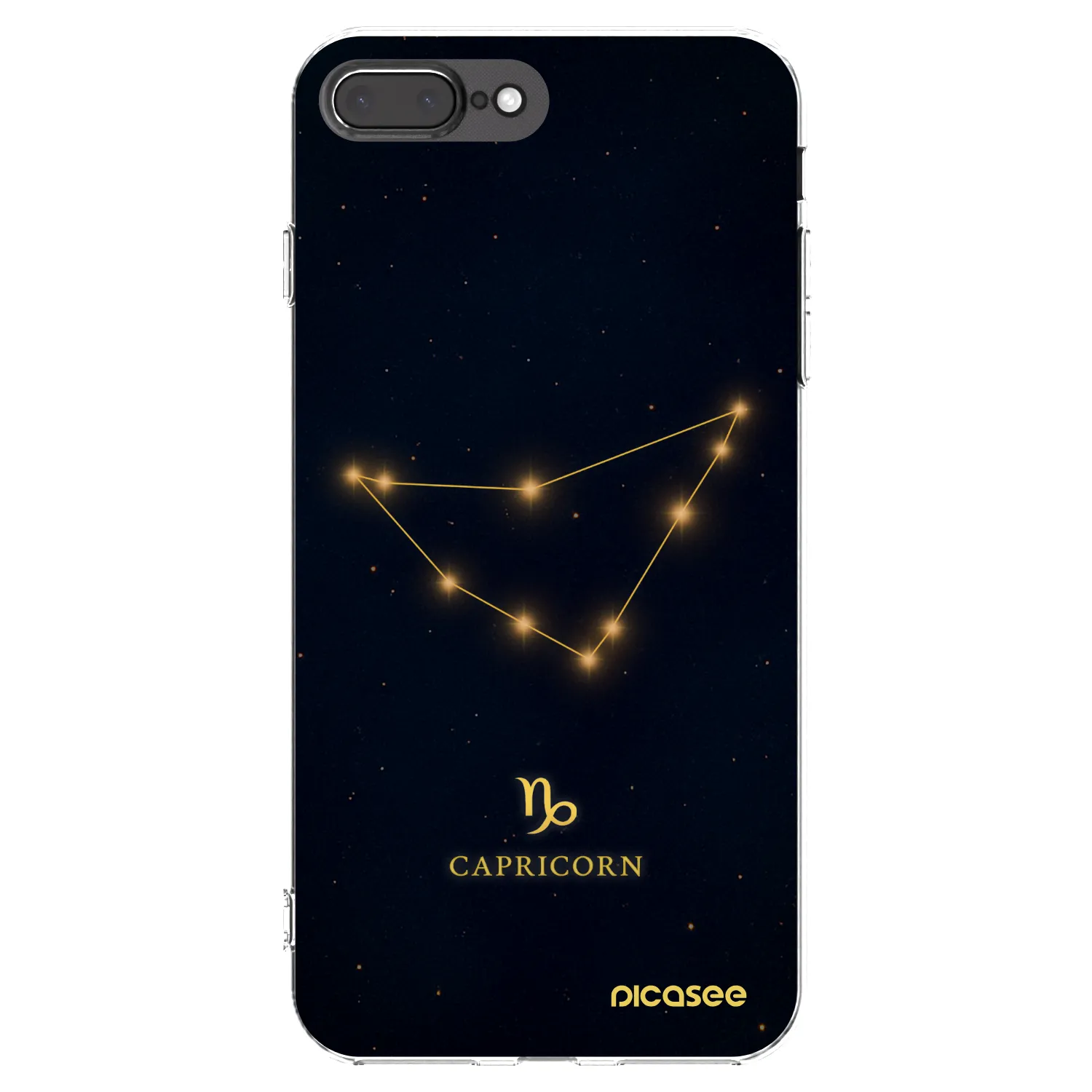 Picasee silikonska prozirna maskica za Apple iPhone 7 Plus - CAPRICORN