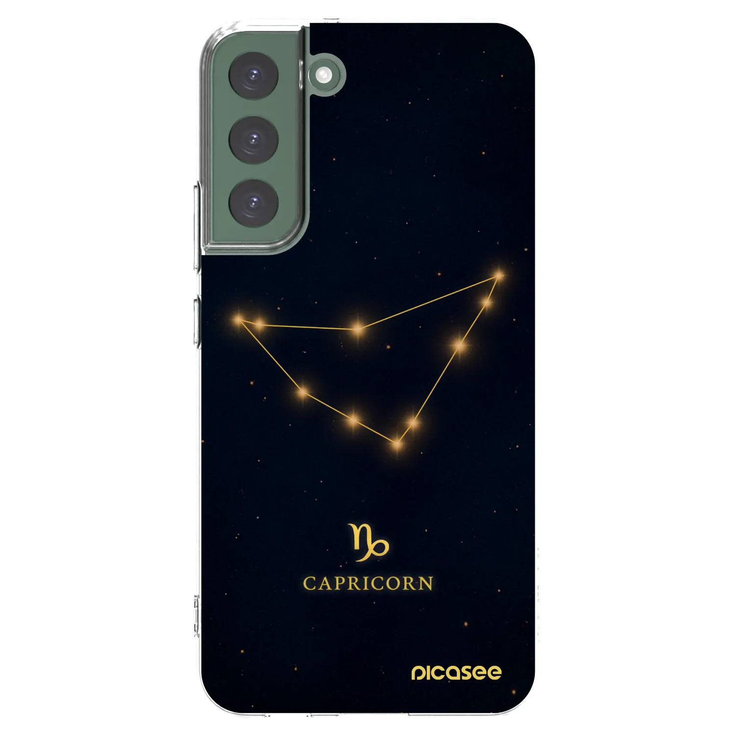 Picasee silikonska prozirna maskica za Samsung Galaxy S22+ 5G - CAPRICORN