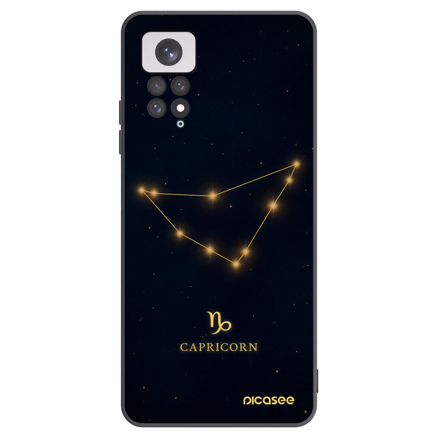 Picasee crna silikonska maskica za Xiaomi Redmi Note 11 - CAPRICORN