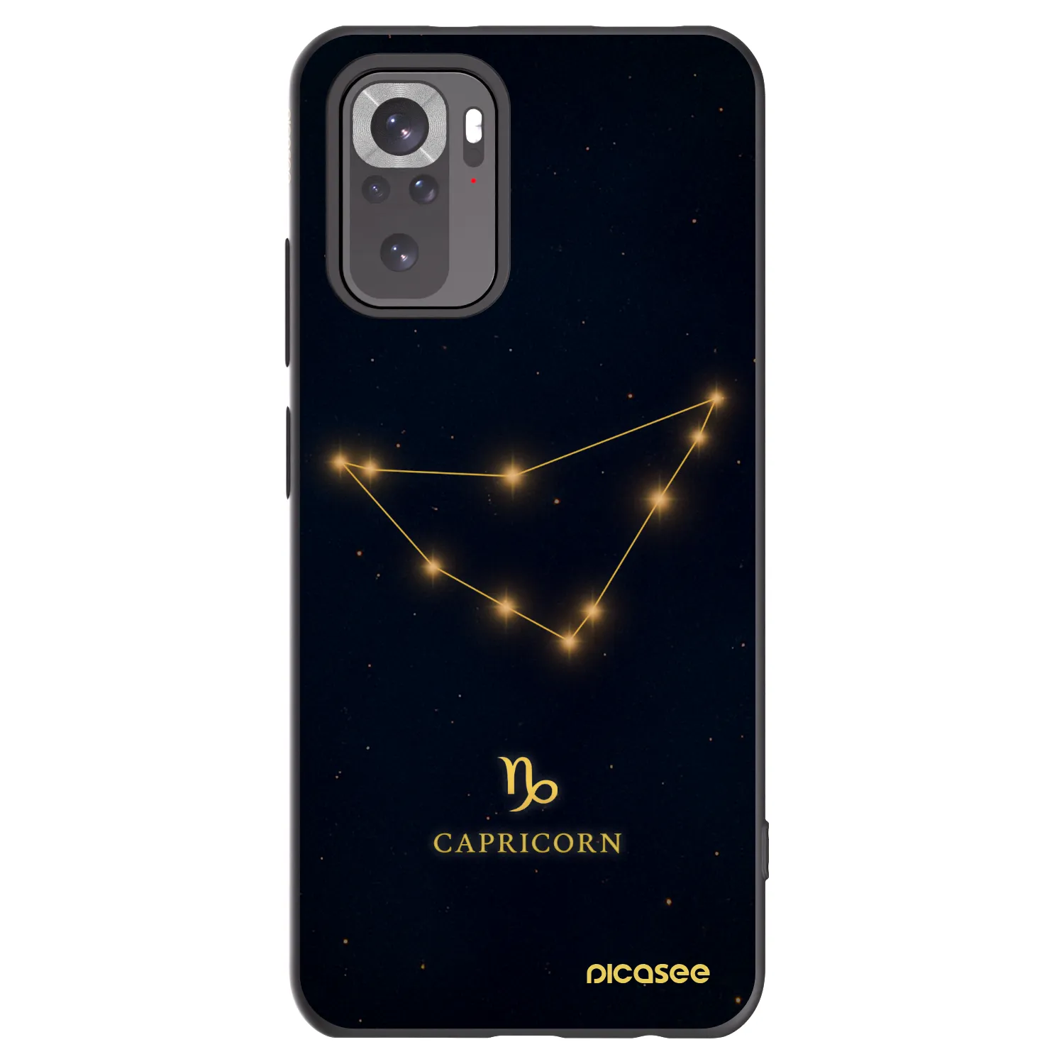 Picasee crna silikonska maskica za Xiaomi Redmi Note 11S 4G - CAPRICORN