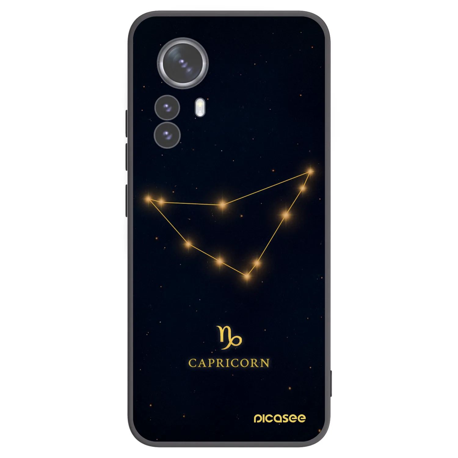 Picasee crna silikonska maskica za Xiaomi 12 Pro - CAPRICORN