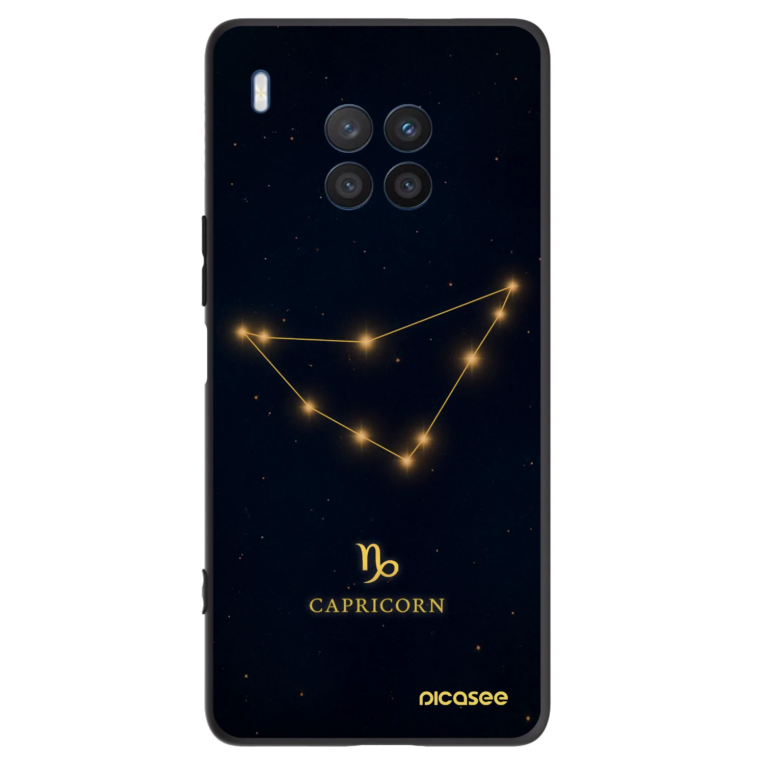 Picasee crna silikonska maskica za Honor 50 Lite - CAPRICORN
