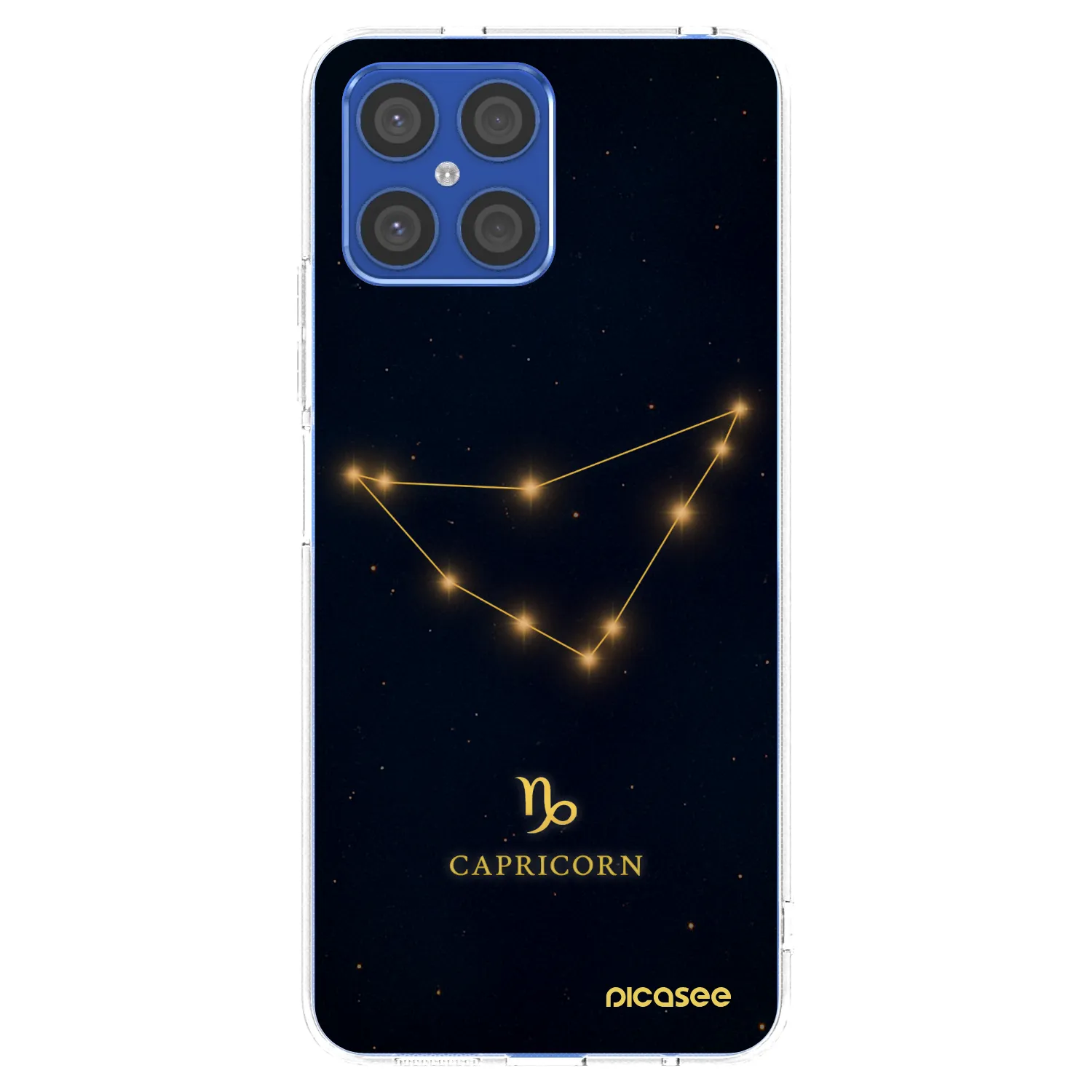 Picasee silikonska prozirna maskica za Honor X8 4G - CAPRICORN