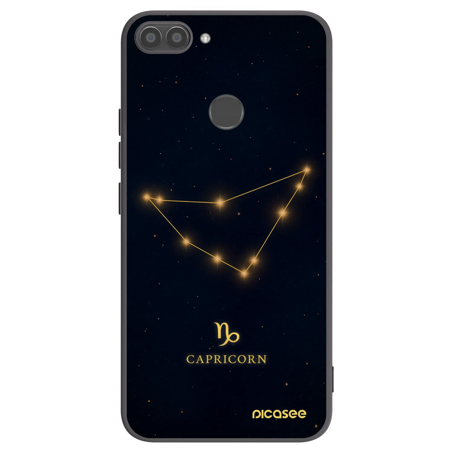 Picasee crna silikonska maskica za Huawei P Smart - CAPRICORN