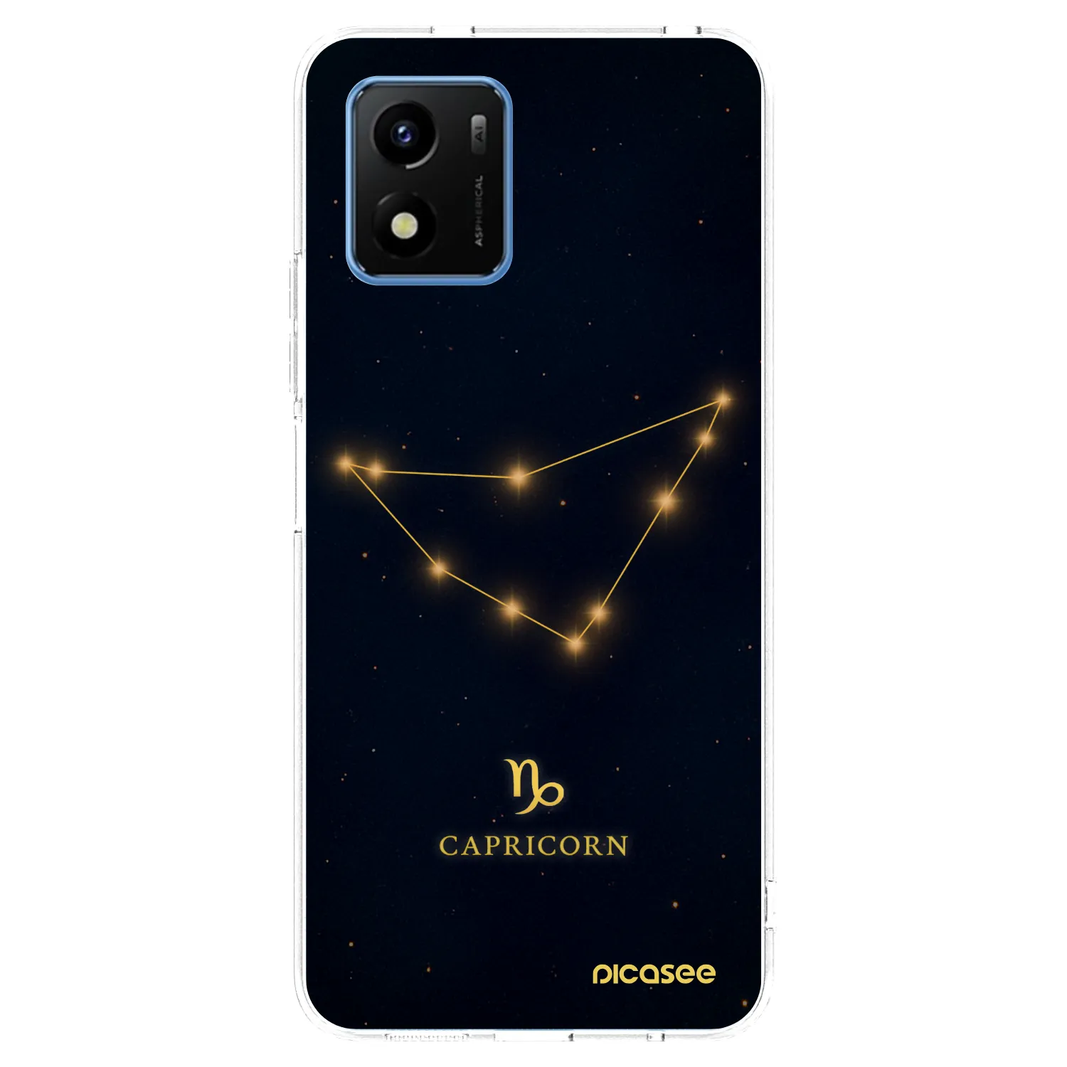Picasee silikonska prozirna maskica za Vivo Y01 - CAPRICORN