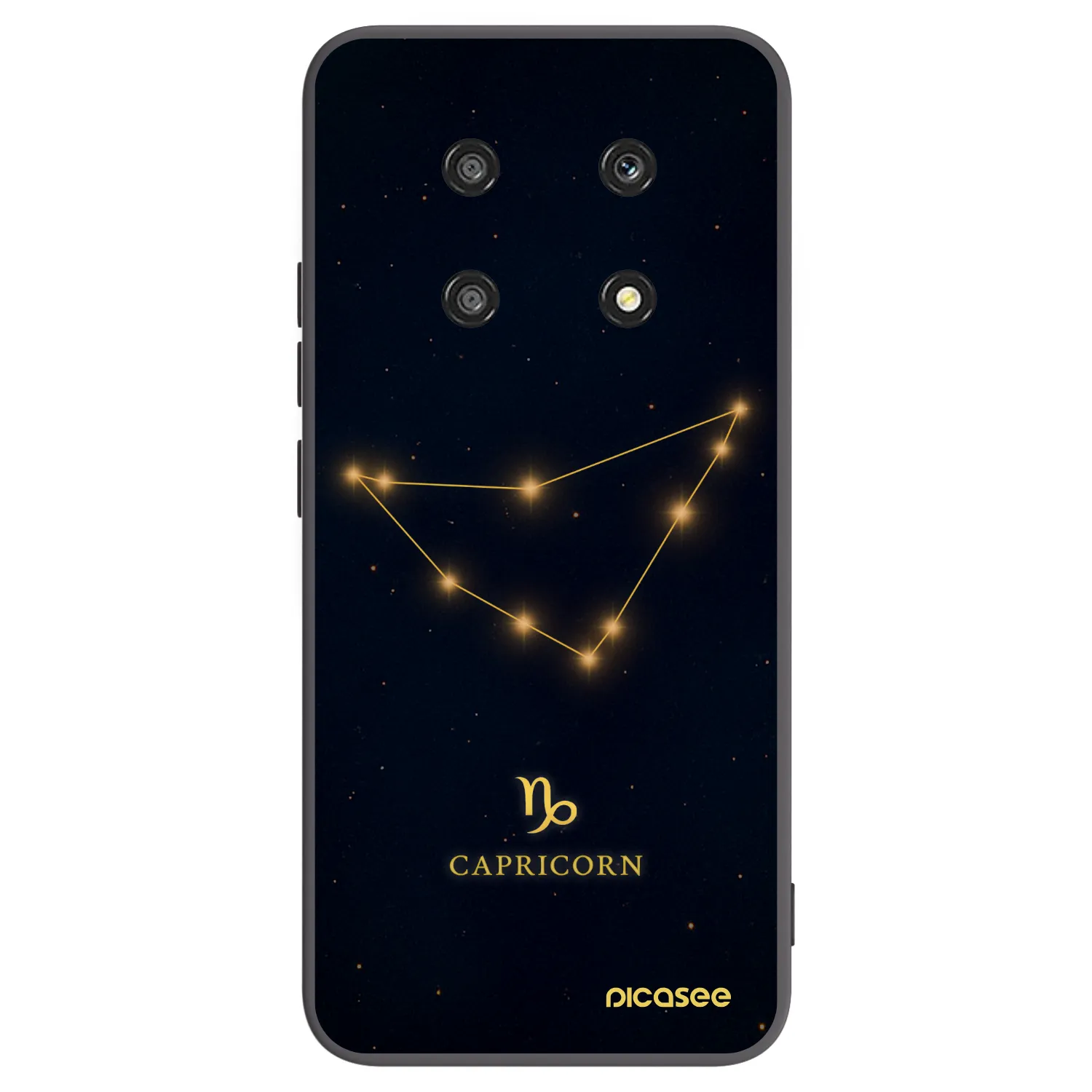 Picasee crna silikonska maskica za Honor Magic4 Lite 5G - CAPRICORN