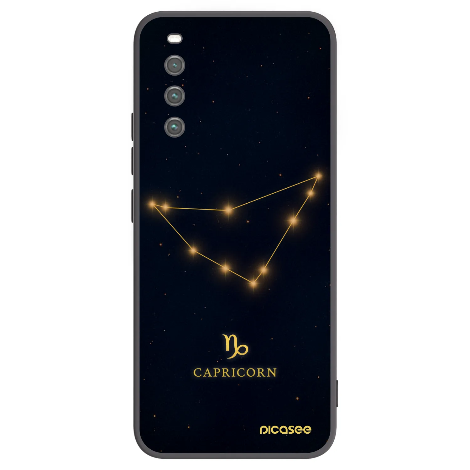 Picasee crna silikonska maskica za Sony Xperia 10 IV 5G - CAPRICORN