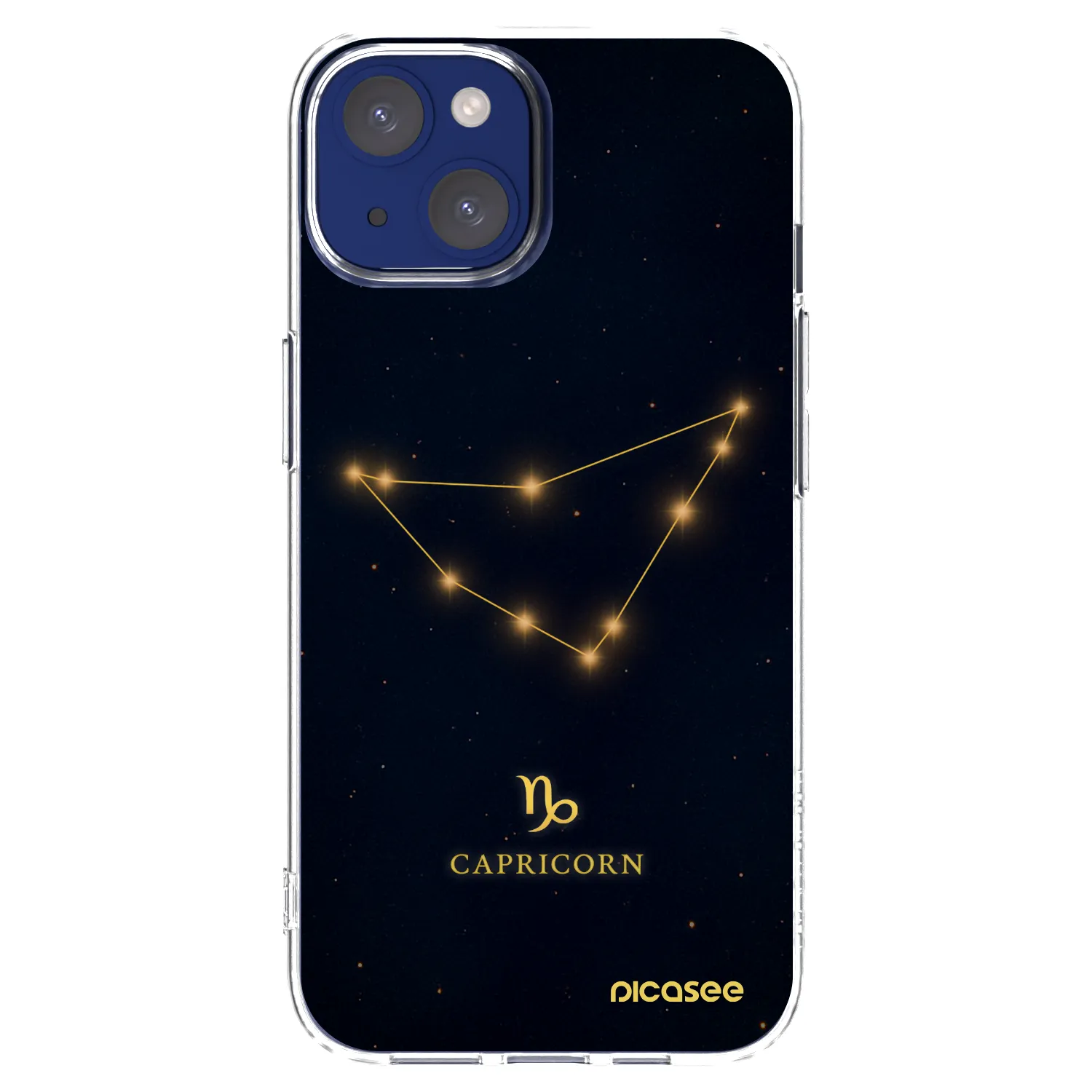 Picasee silikonska prozirna maskica za Apple iPhone 14 - CAPRICORN
