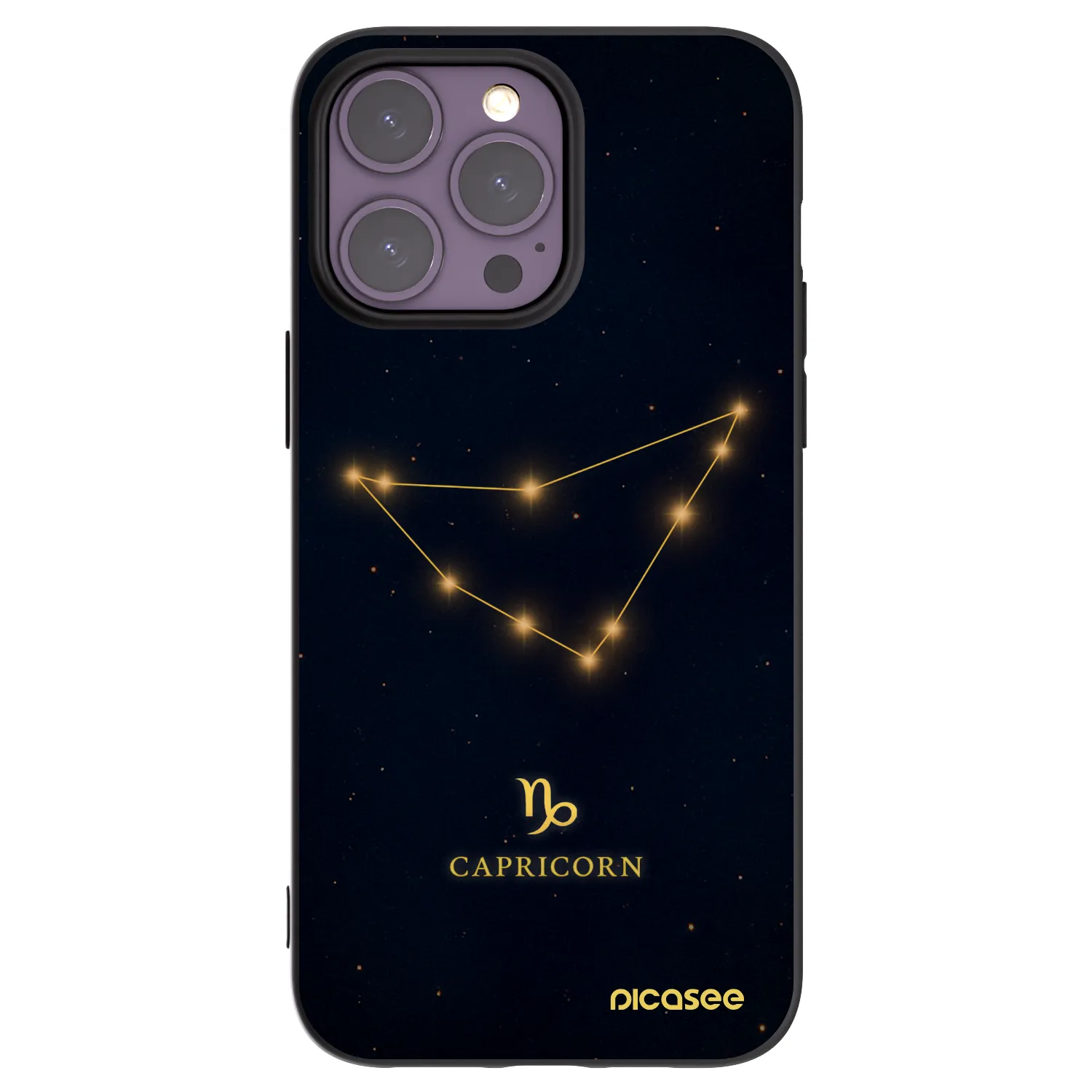 Picasee crna silikonska maskica za Apple iPhone 14 Pro Max - CAPRICORN