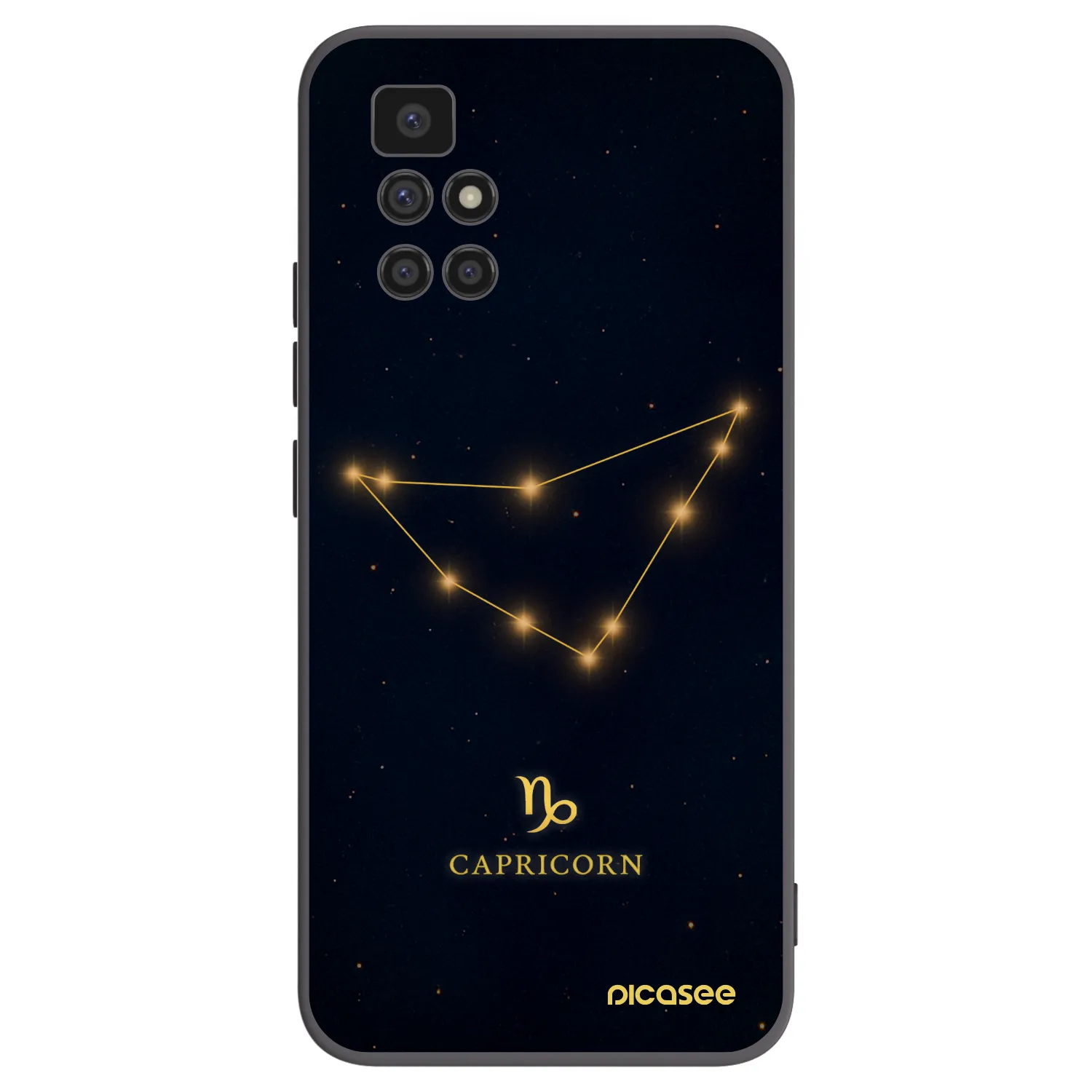 Picasee crna silikonska maskica za Xiaomi Redmi 10 (2022) - CAPRICORN
