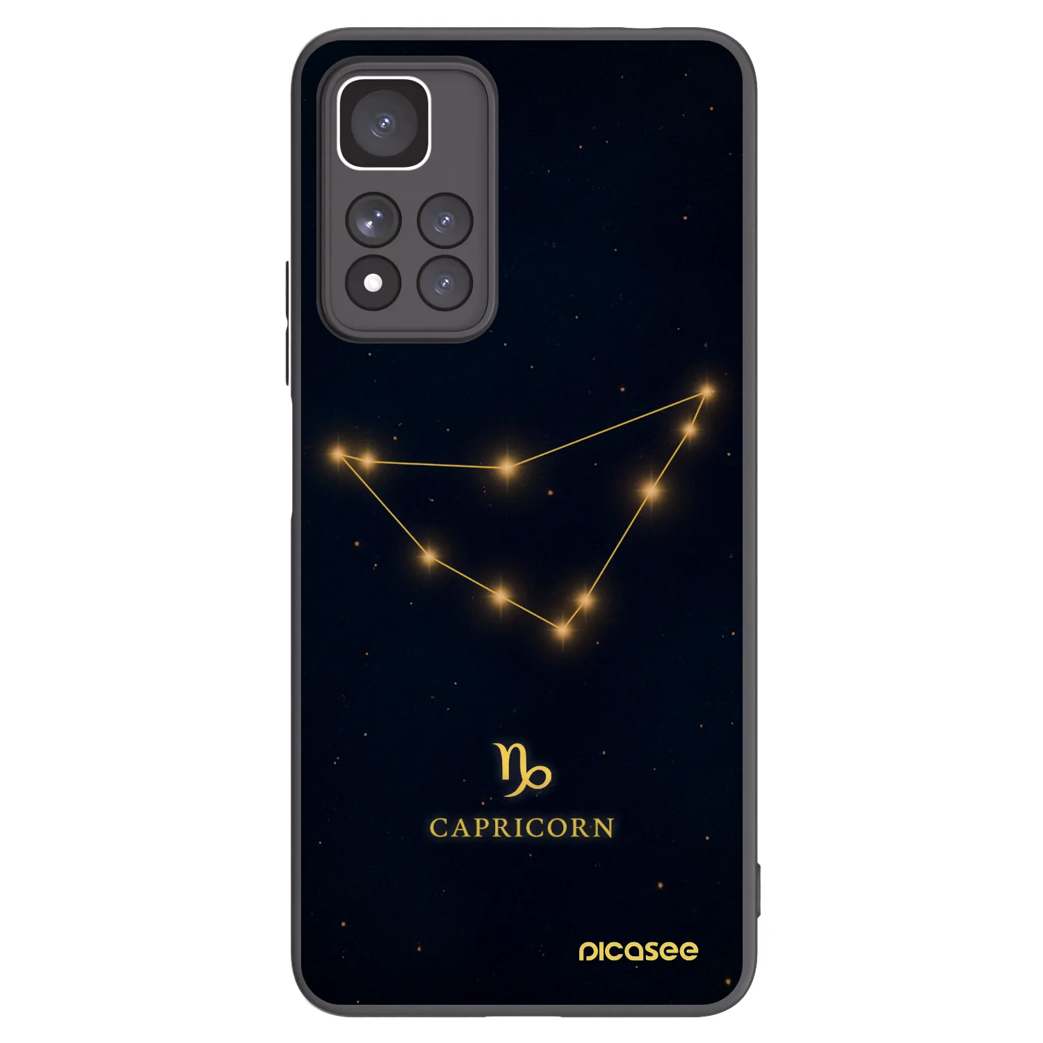 Picasee crna silikonska maskica za Xiaomi Redmi Note 11 Pro+ 5G - CAPRICORN