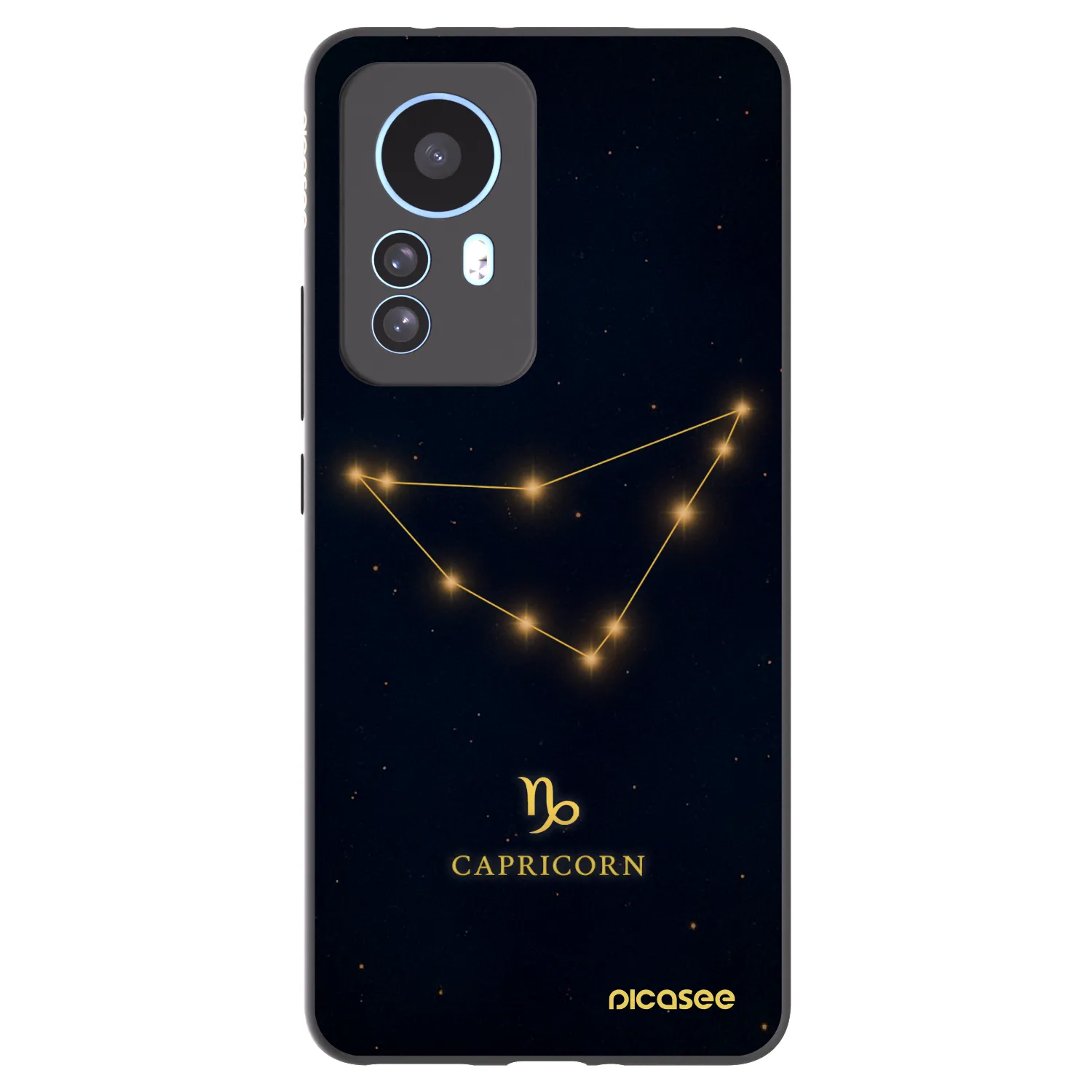 Picasee crna silikonska maskica za Xiaomi 12T - CAPRICORN