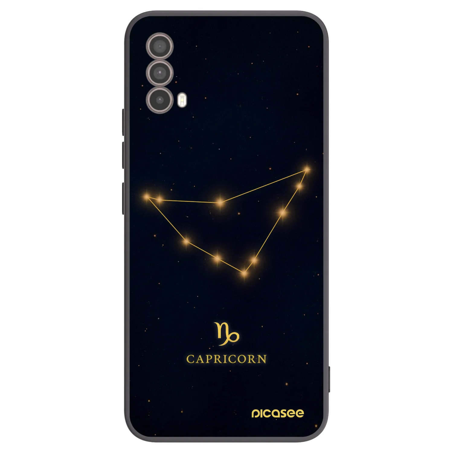 Picasee crna silikonska maskica za Motorola Moto E40 - CAPRICORN